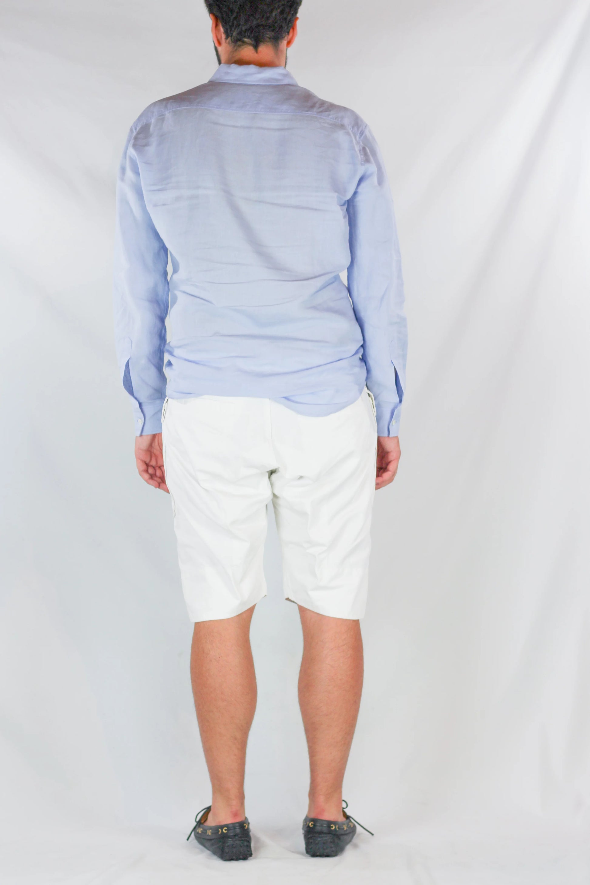 White Cotton Cargo Bermuda