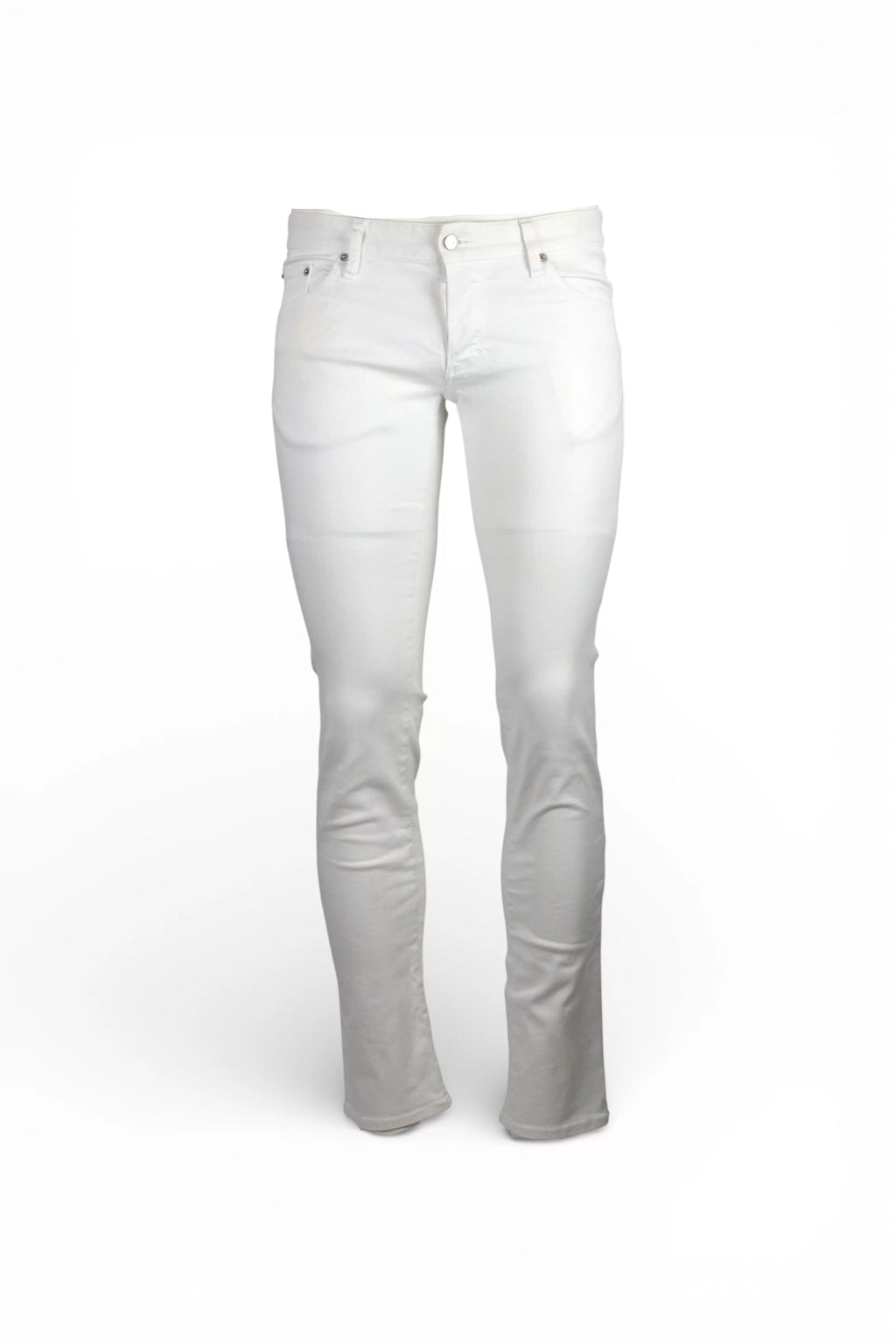 White Cotton Skinny Jeans