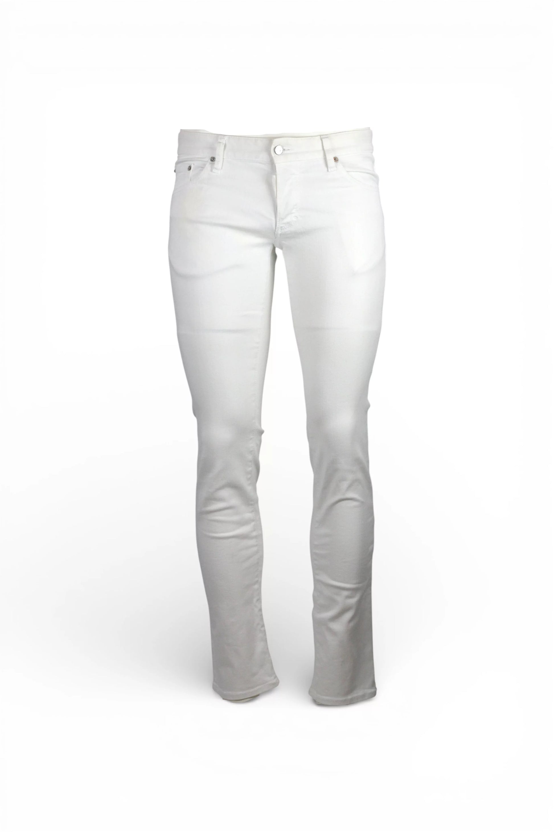 White Cotton Skinny Jeans