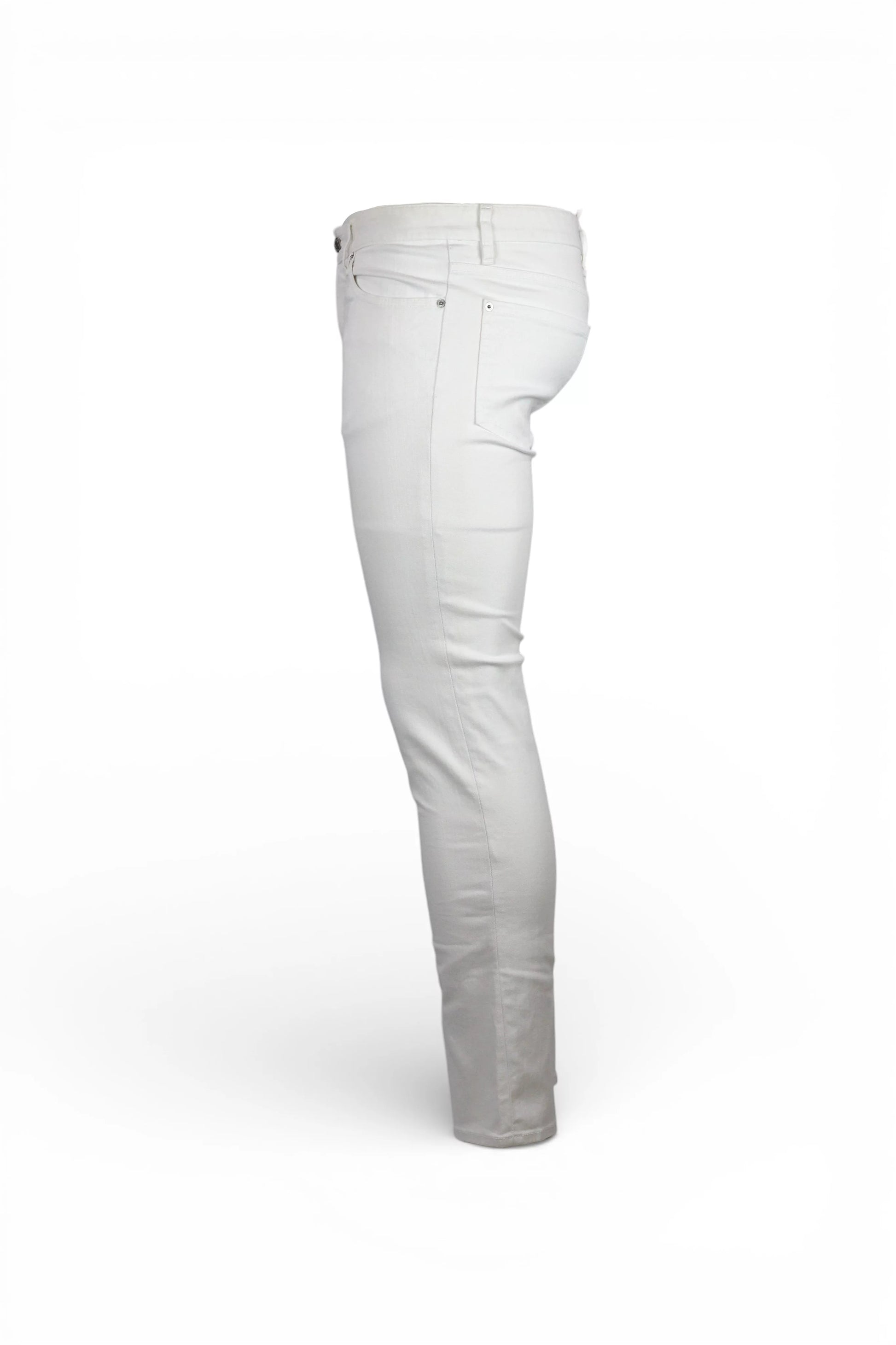 White Cotton Skinny Jeans