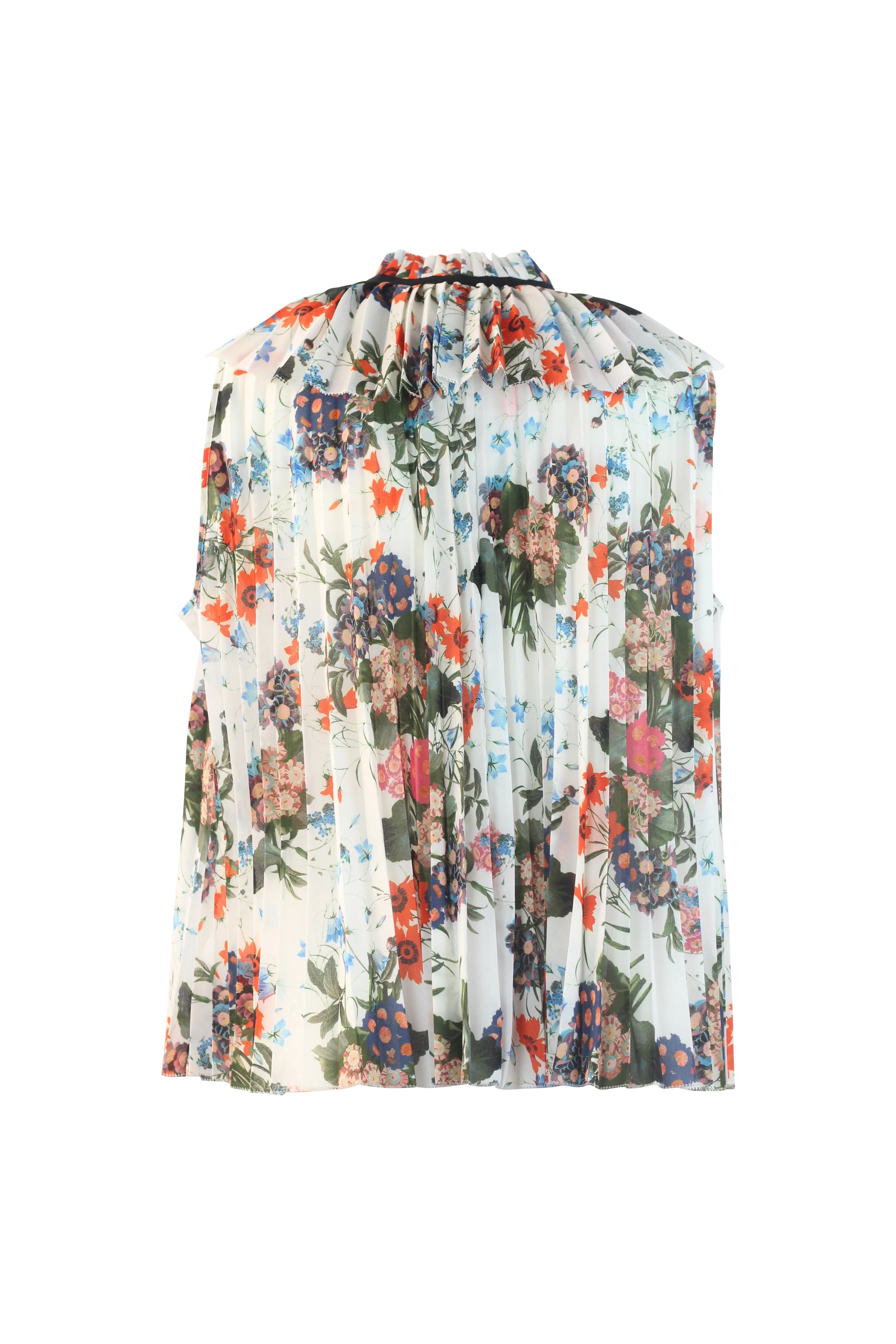 Pleated Floral Top