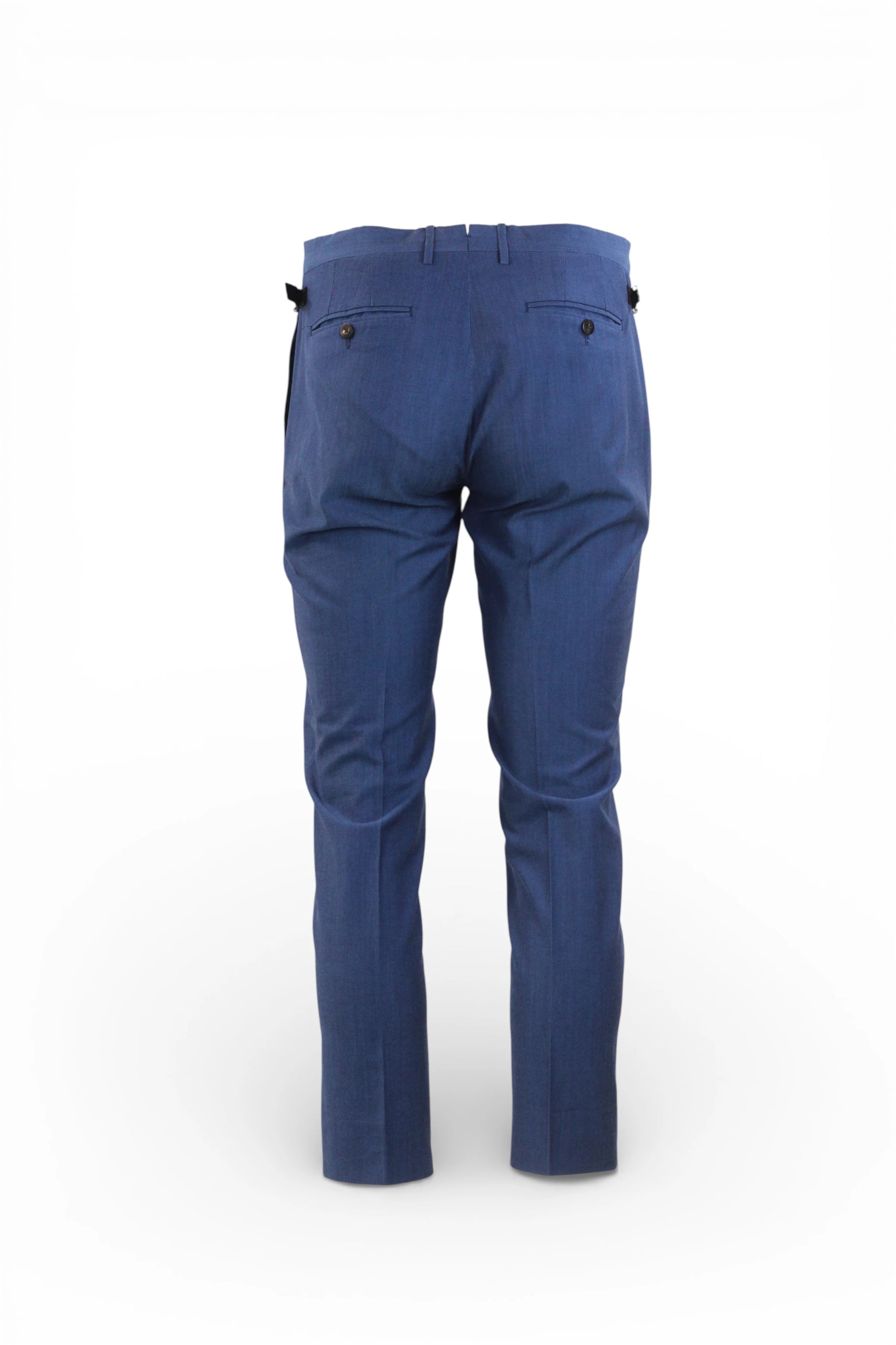Electric Blue Piqué Tailored Trousers