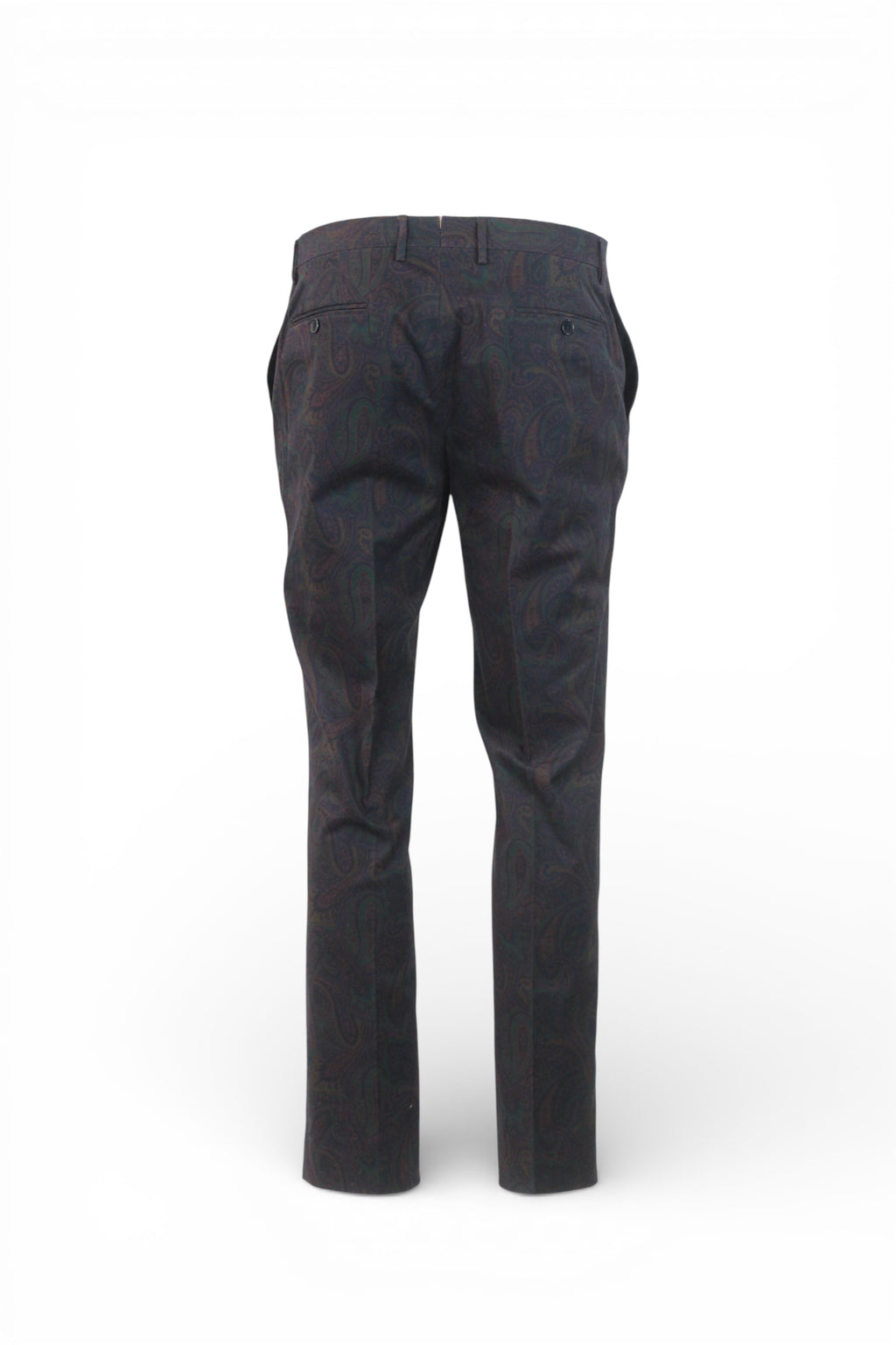 Paisley Print Slim Trousers
