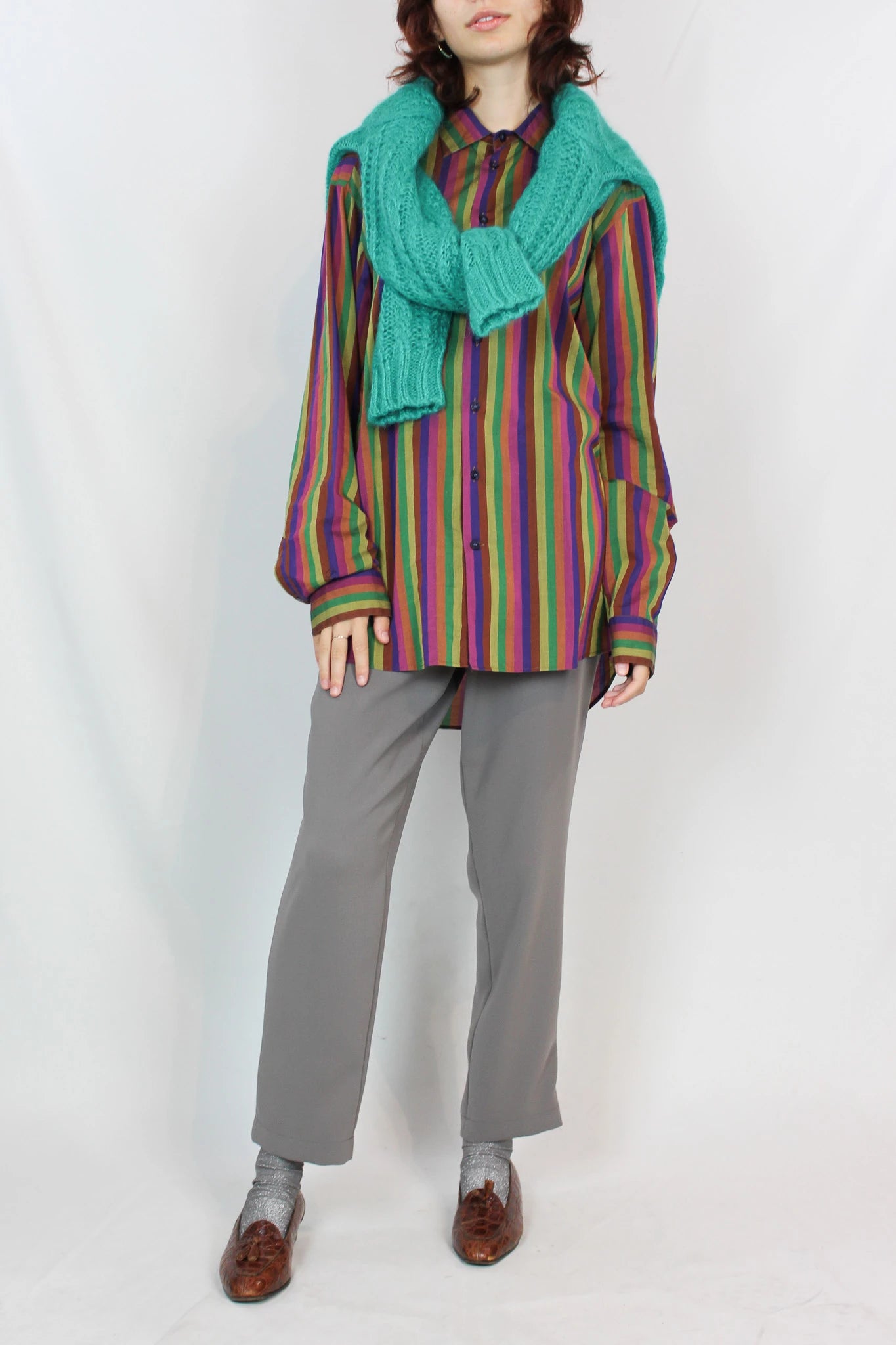 Multicoloured Striped Cotton Shirt