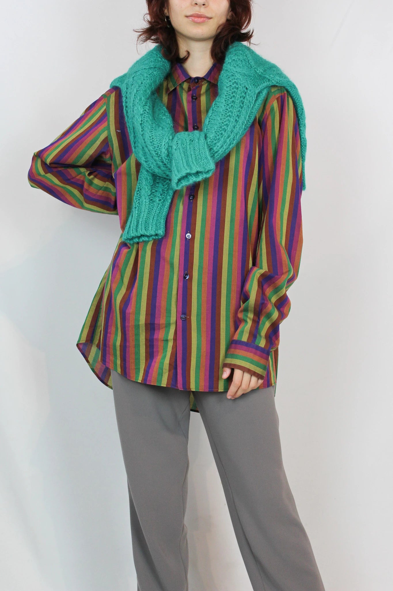 Multicoloured Striped Cotton Shirt