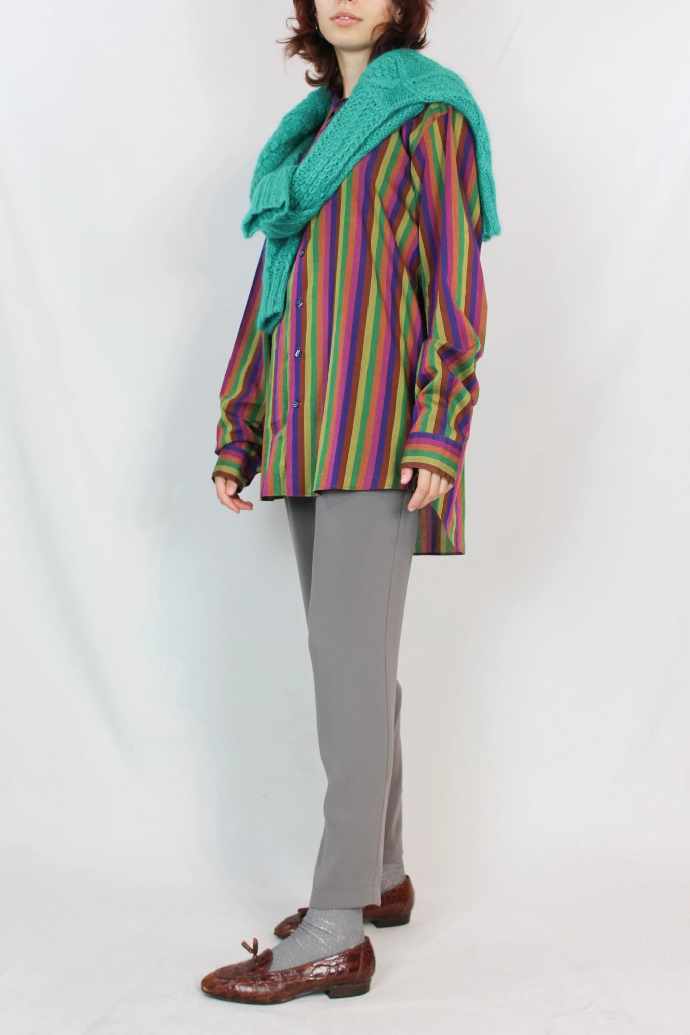 Multicoloured Striped Cotton Shirt