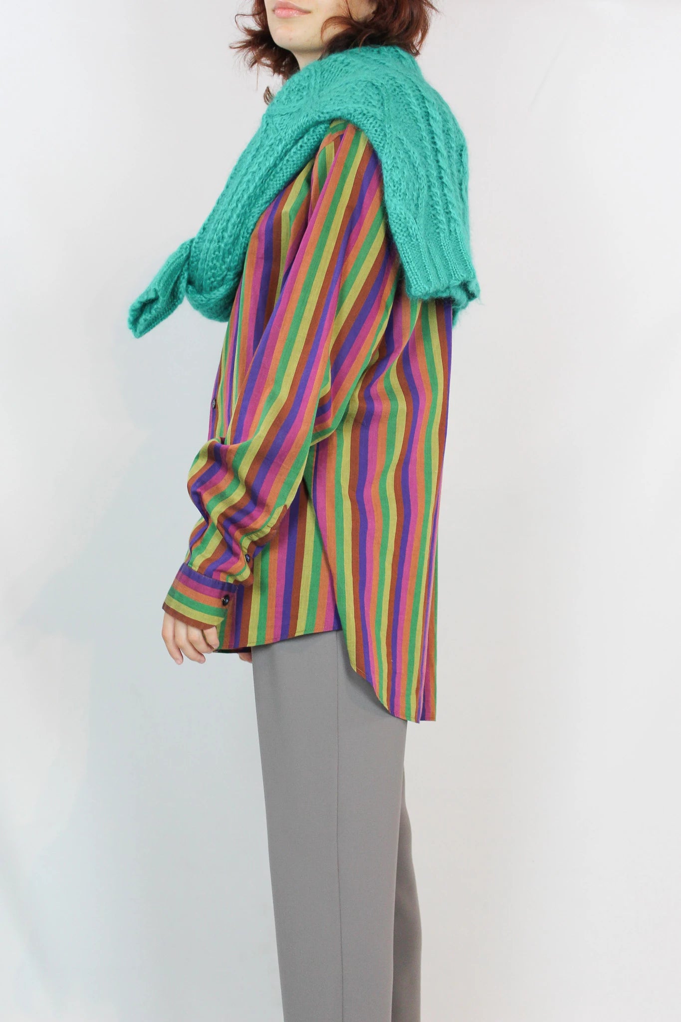 Multicoloured Striped Cotton Shirt