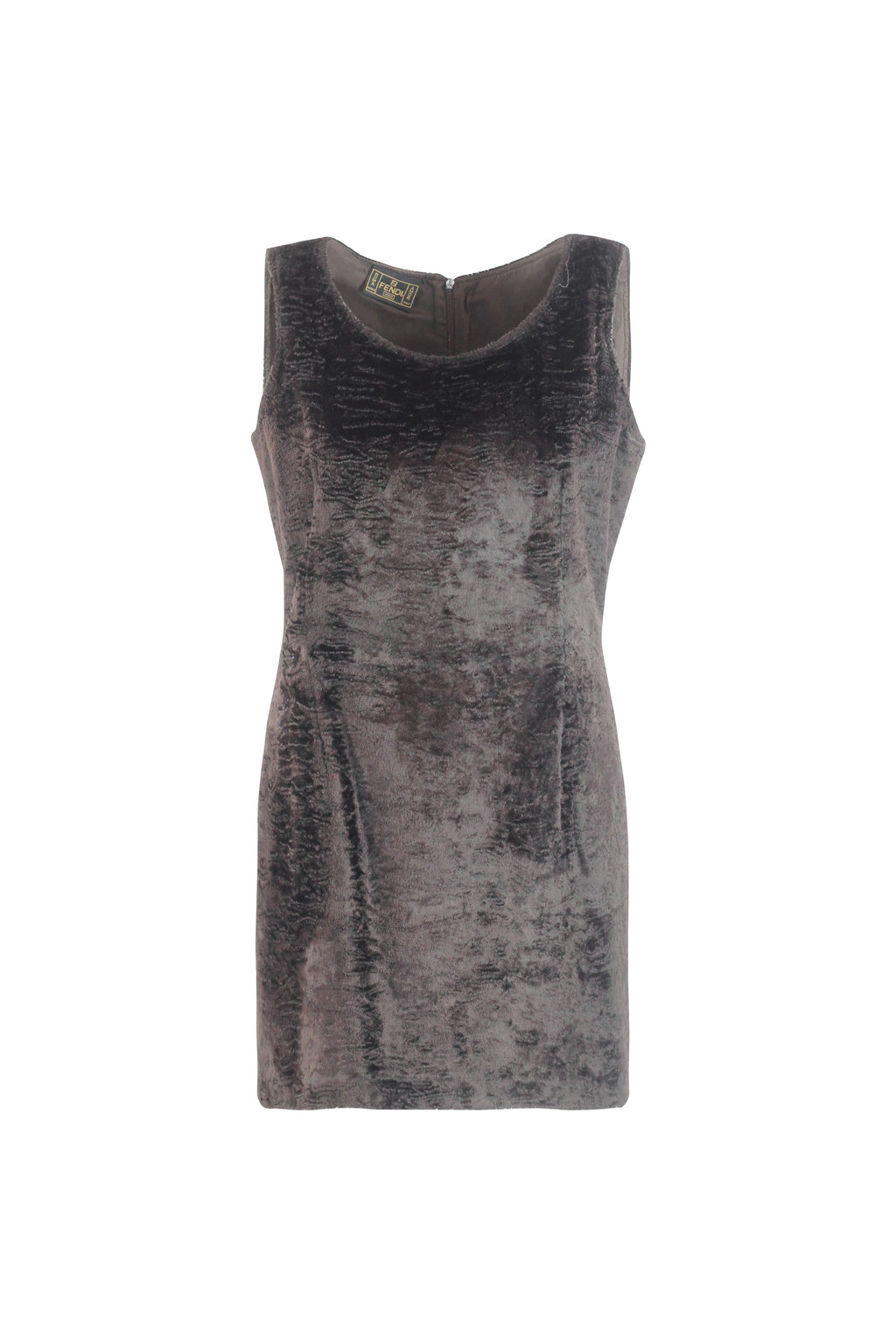 Brown Textured Bodycon Mini Dress