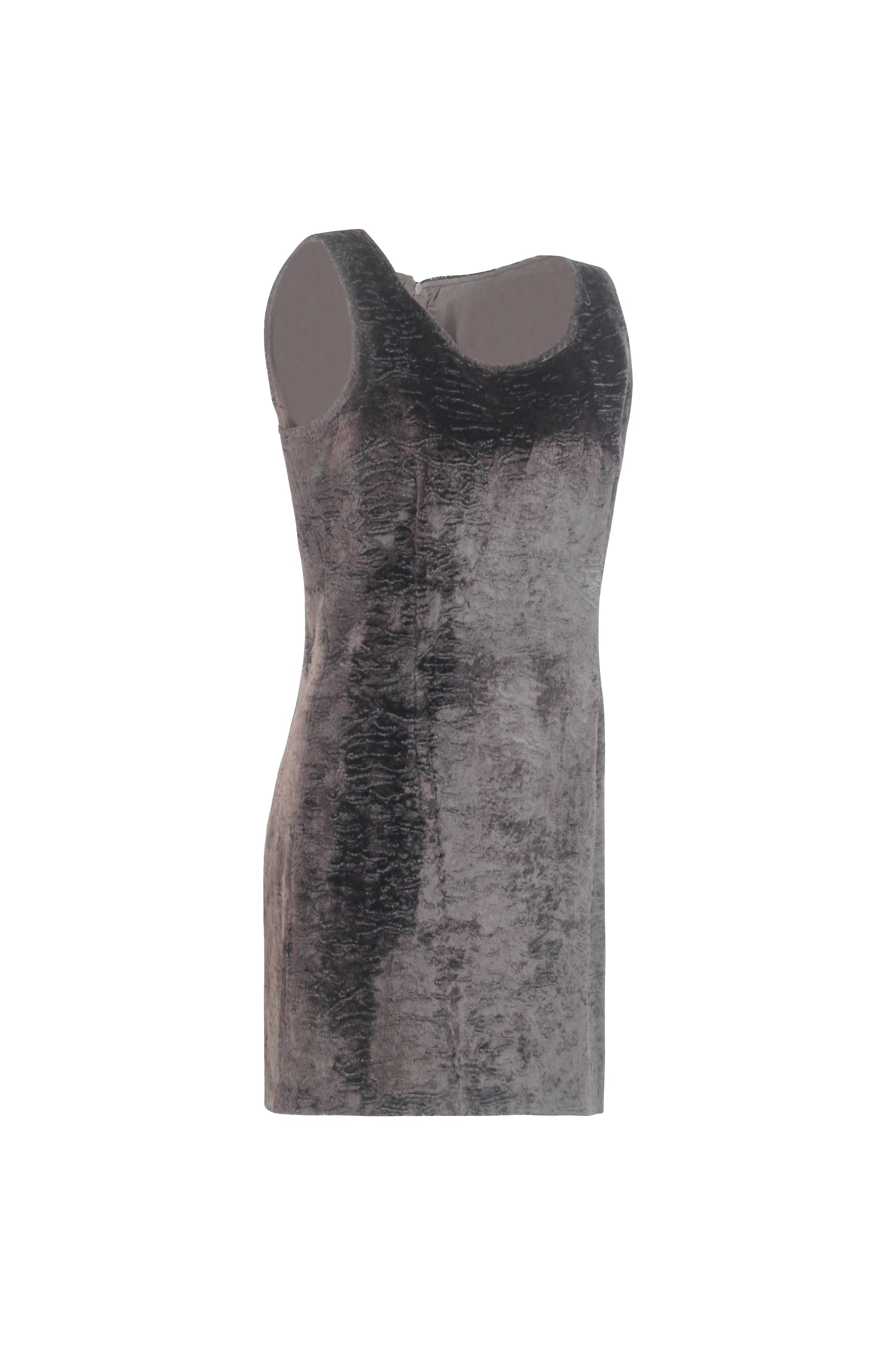 Brown Textured Bodycon Mini Dress