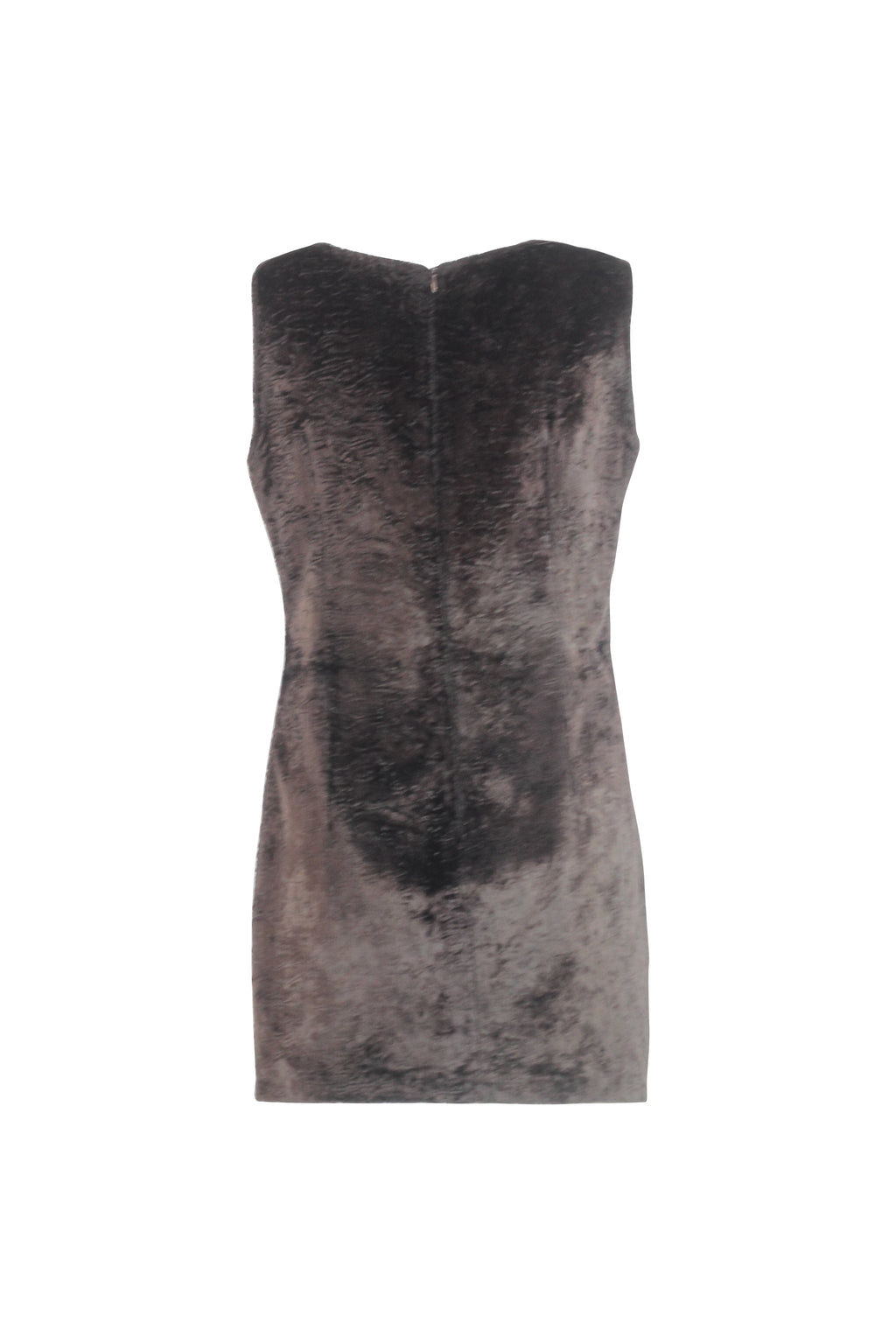 Brown Textured Bodycon Mini Dress