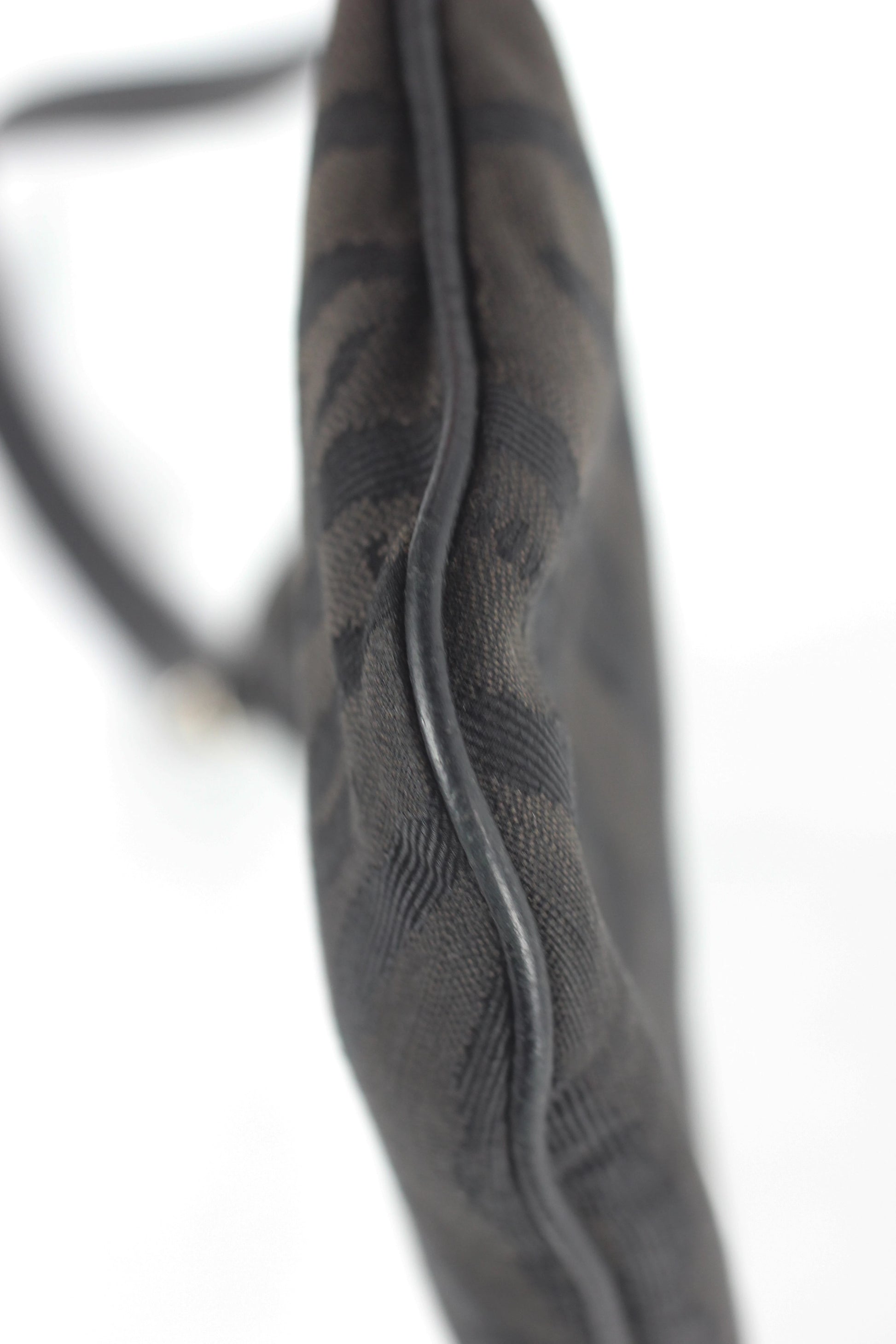 Dark Brown Zebra Print Oyster Bag