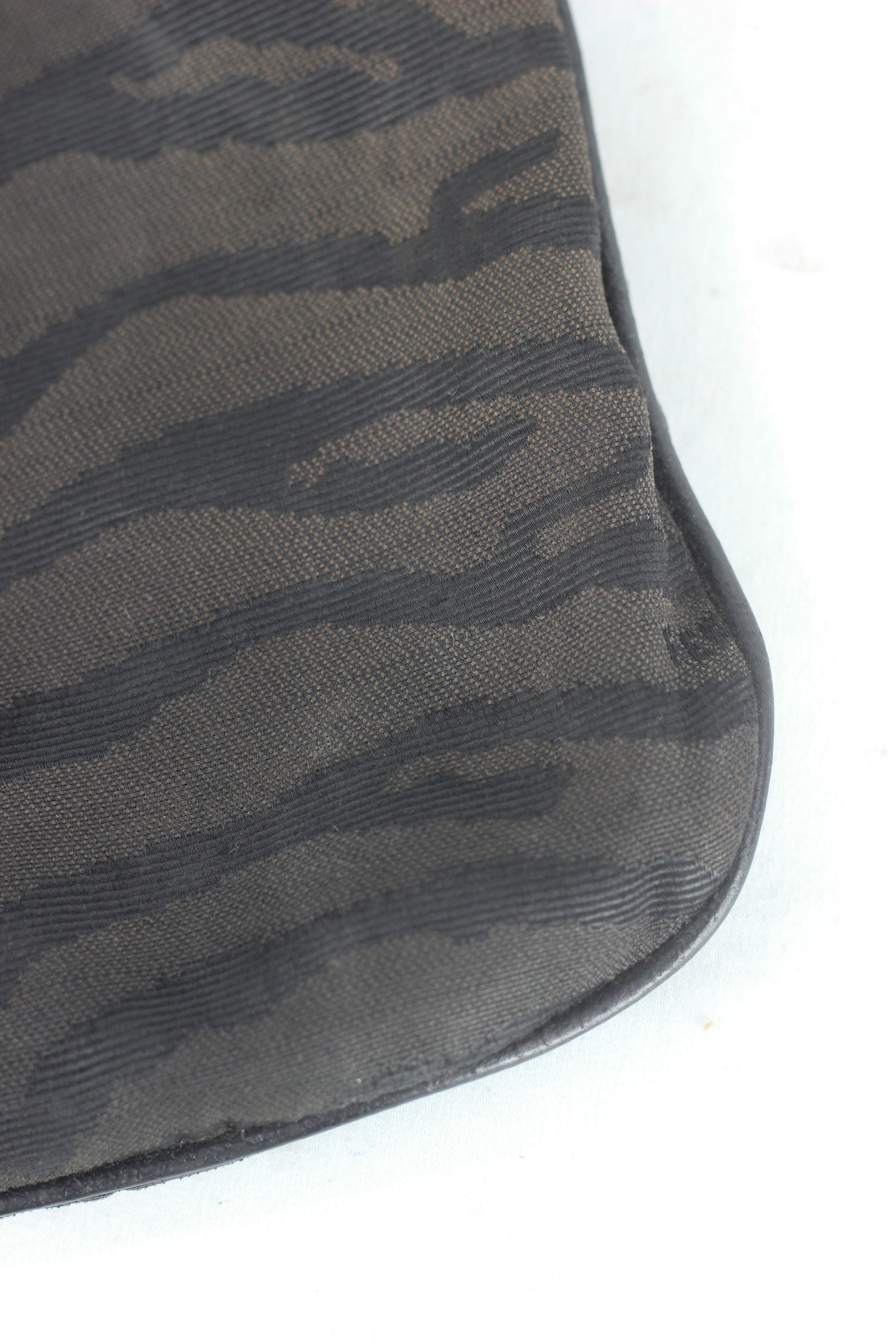 Dark Brown Zebra Print Oyster Bag