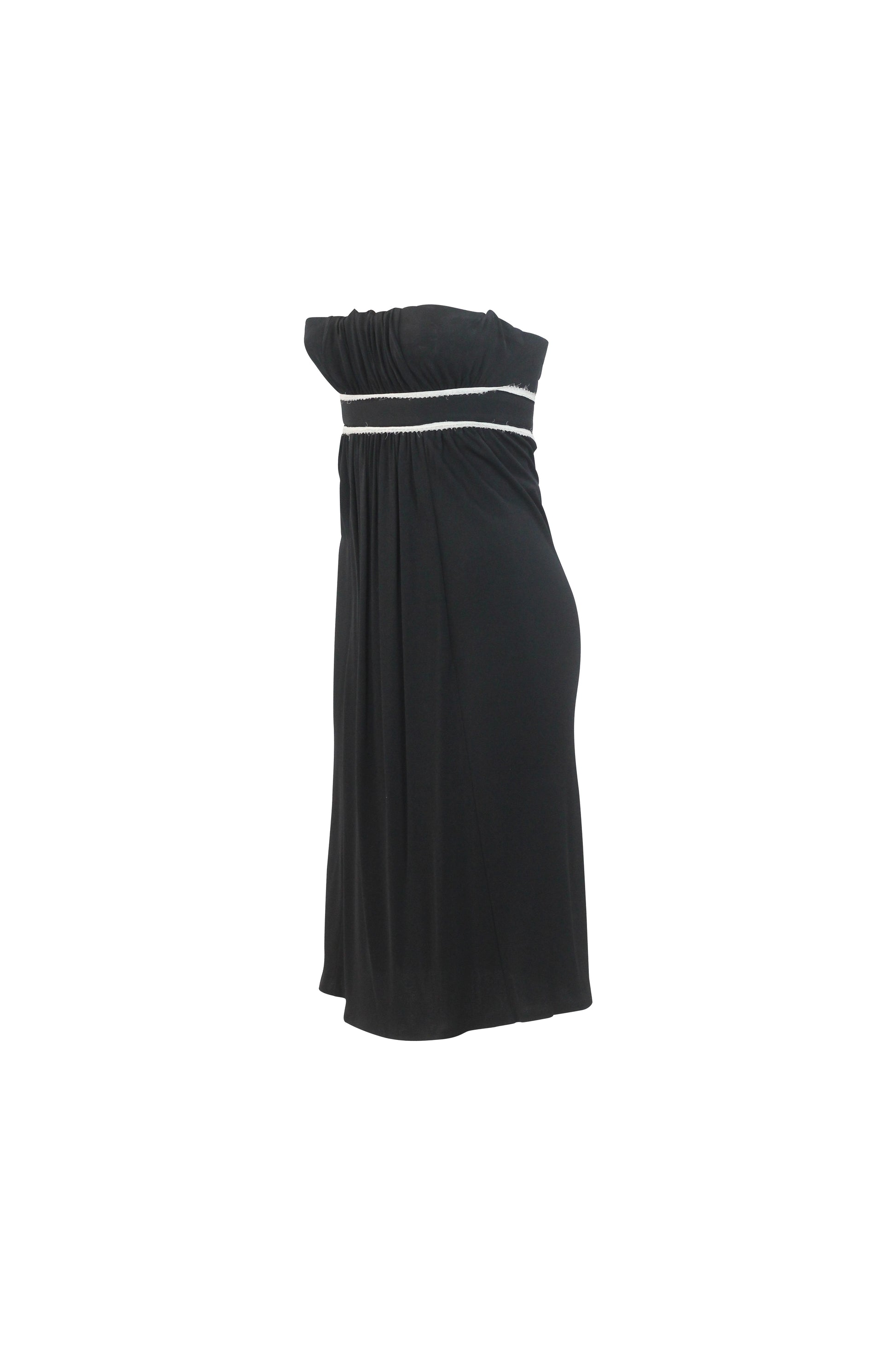 Black Empire Waist Mini Dress