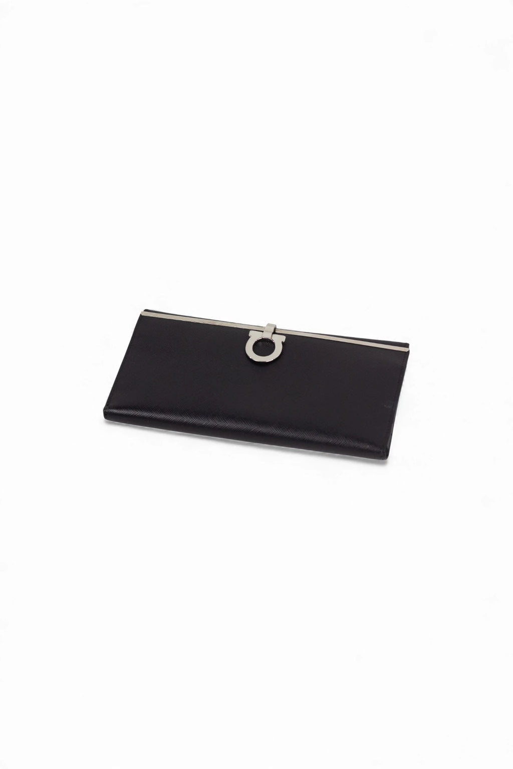 Black Textured Leather Wallet