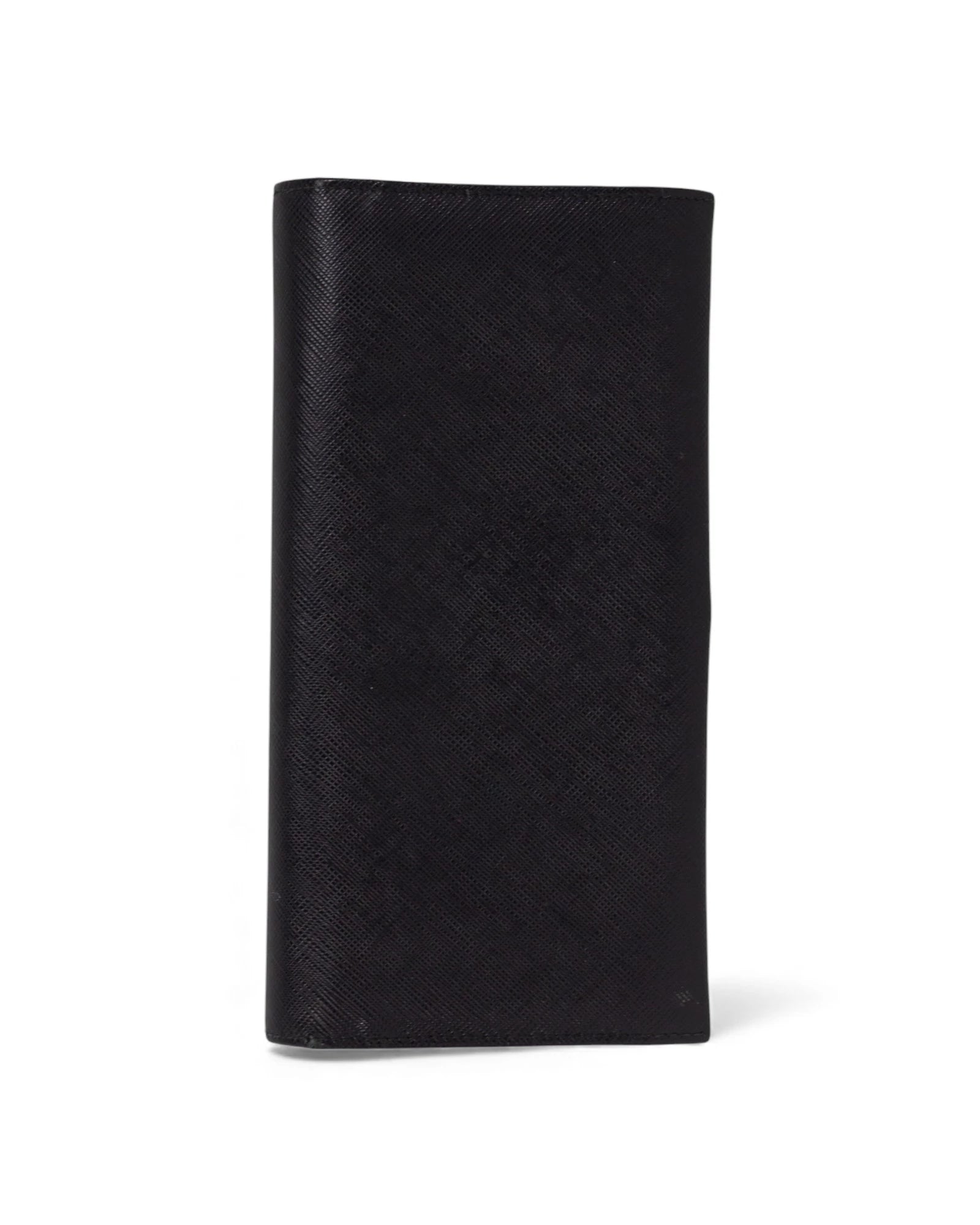 Black Textured Leather Wallet