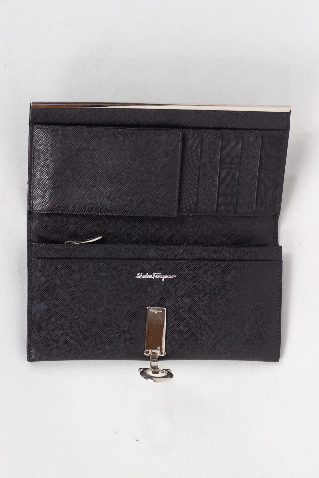 Black Textured Leather Wallet