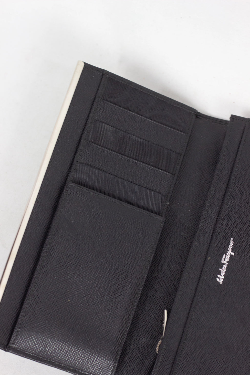 Black Textured Leather Wallet