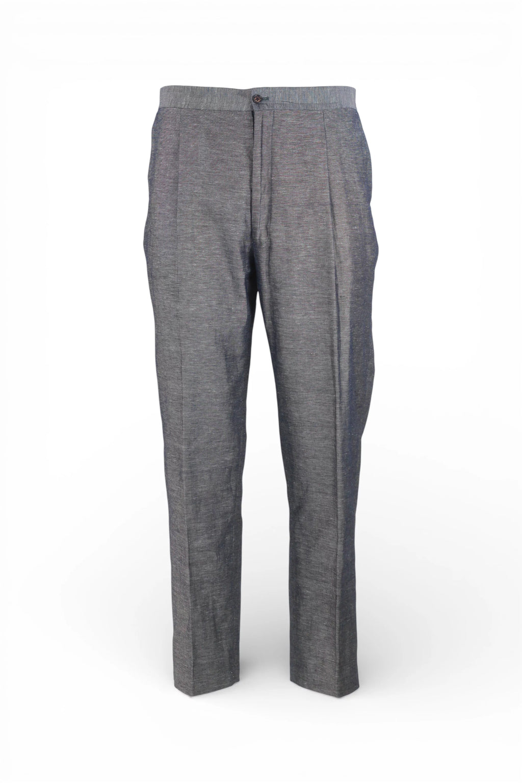 Cotton Linen Trousers with Pinces