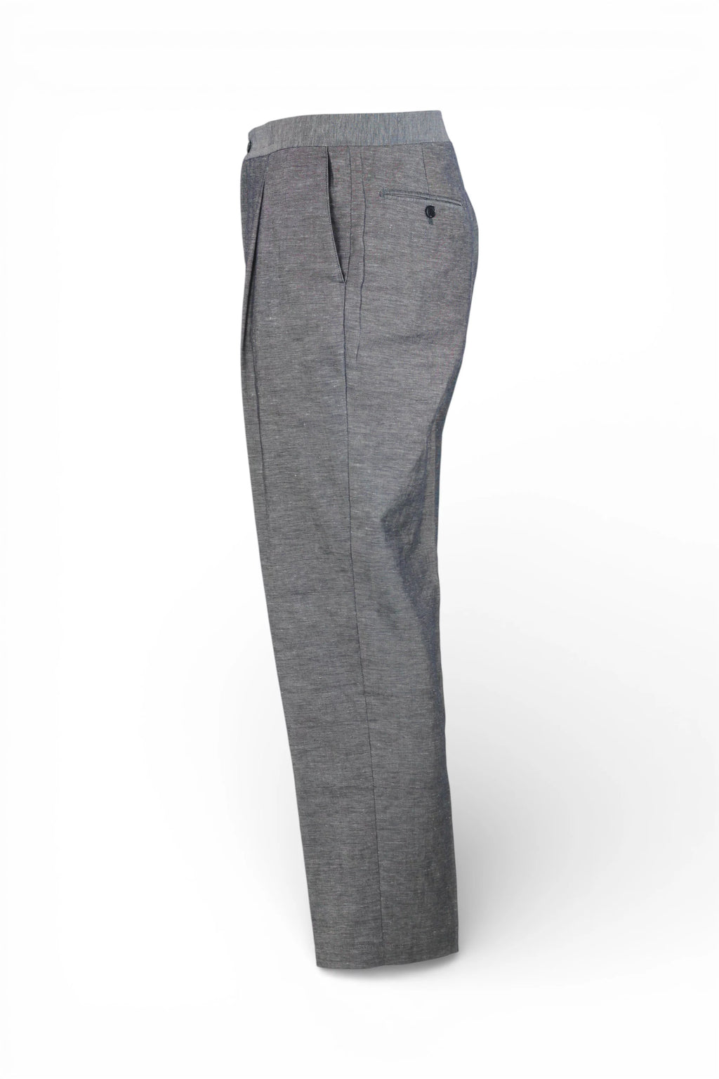 Cotton Linen Trousers with Pinces