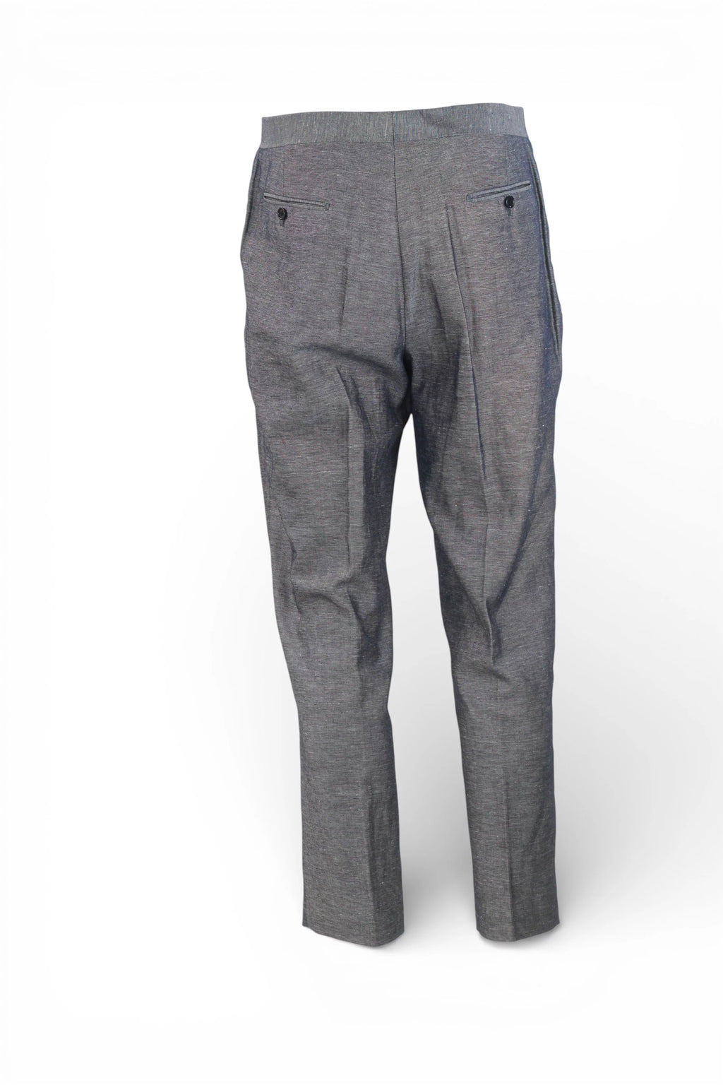Cotton Linen Trousers with Pinces