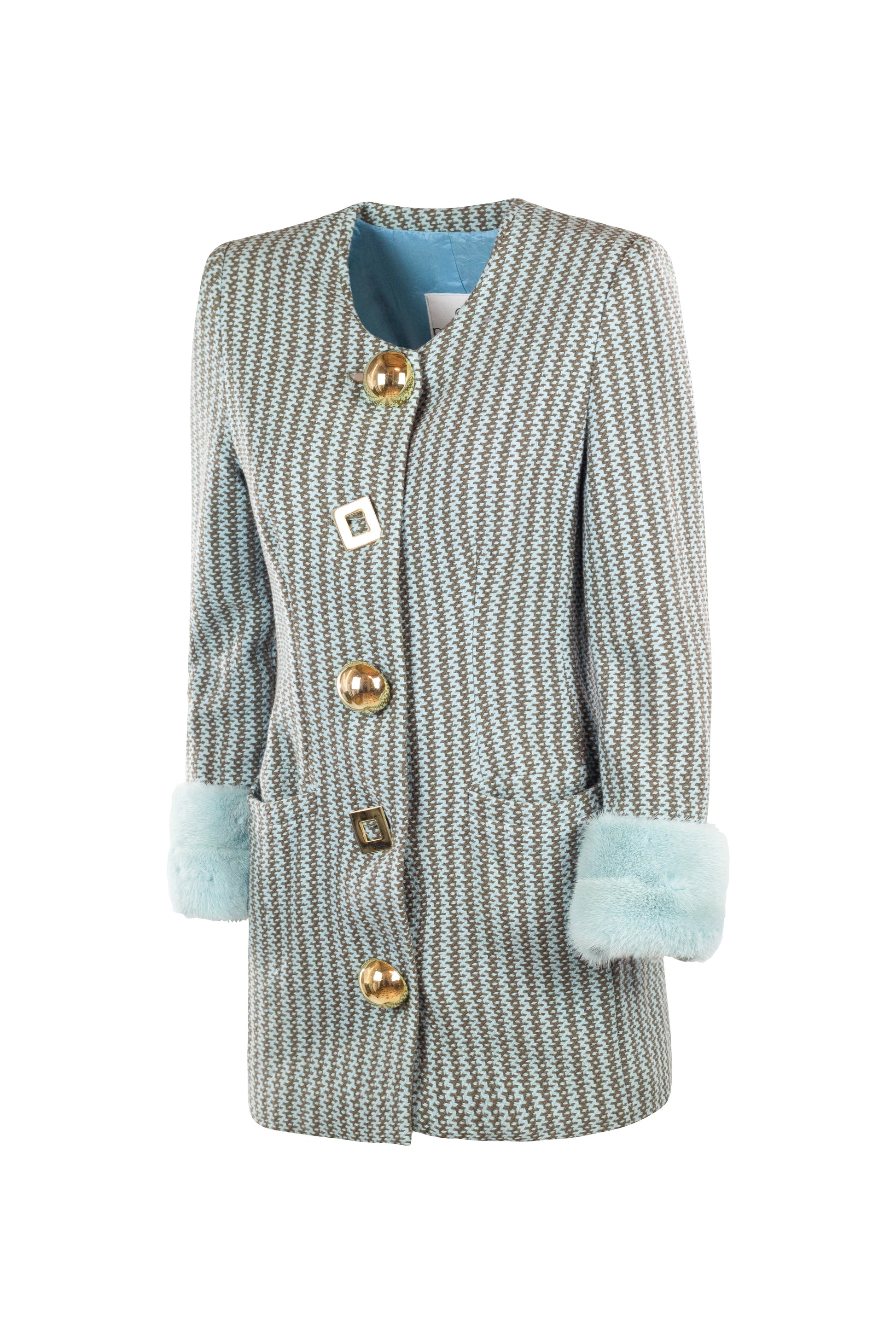 Robe Manteau with Mink Fur Trim