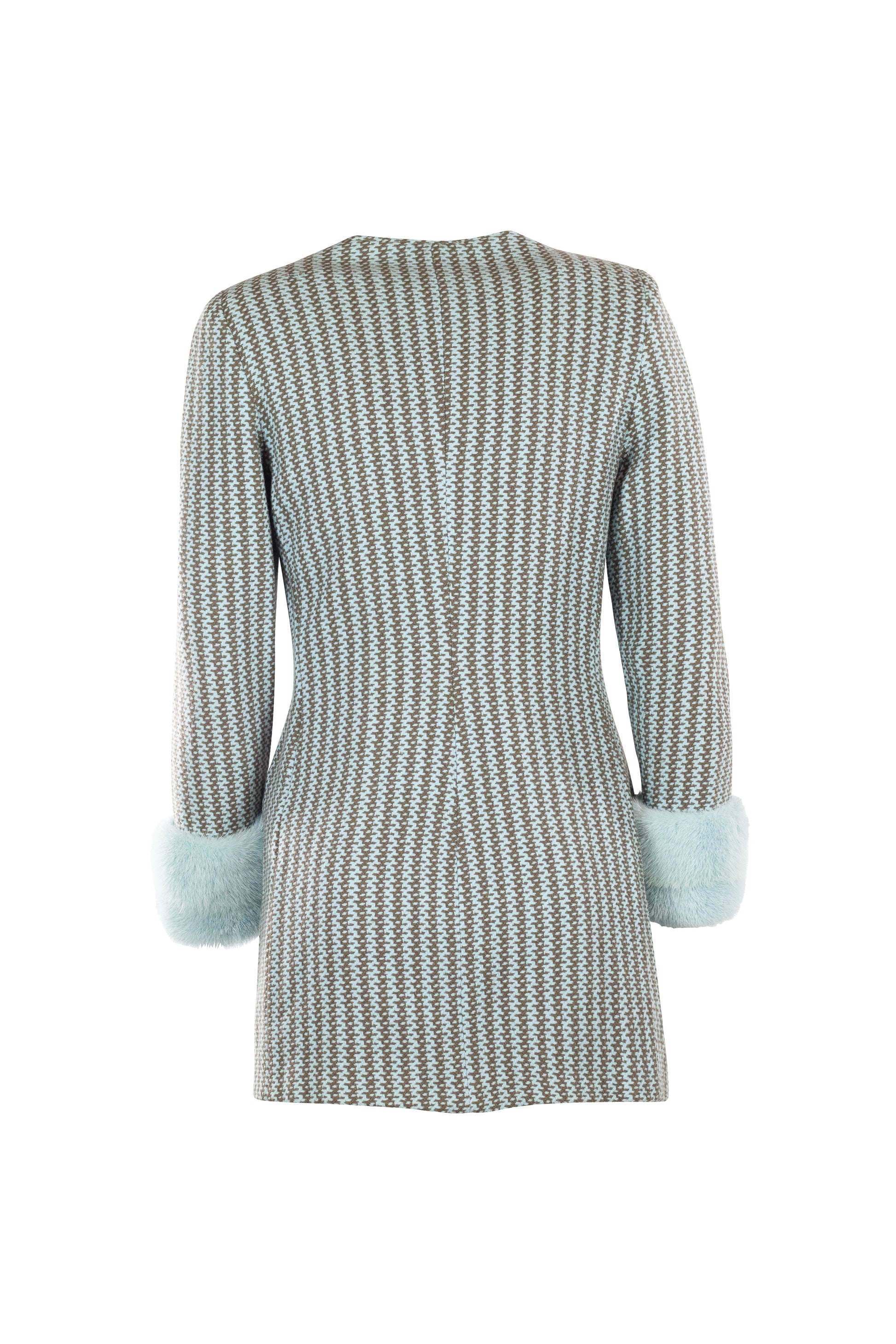 Robe Manteau with Mink Fur Trim