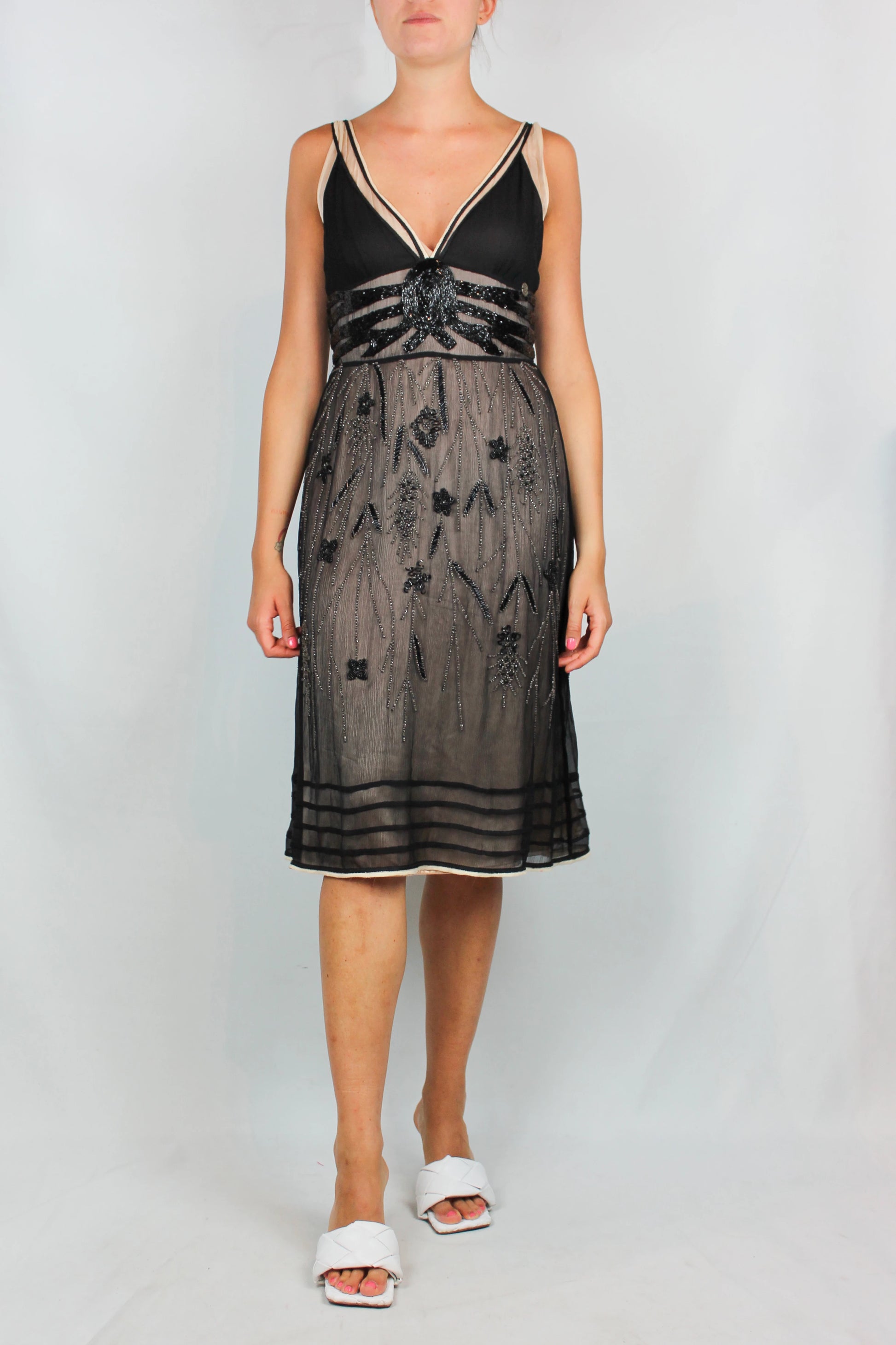 Beaded slip dress