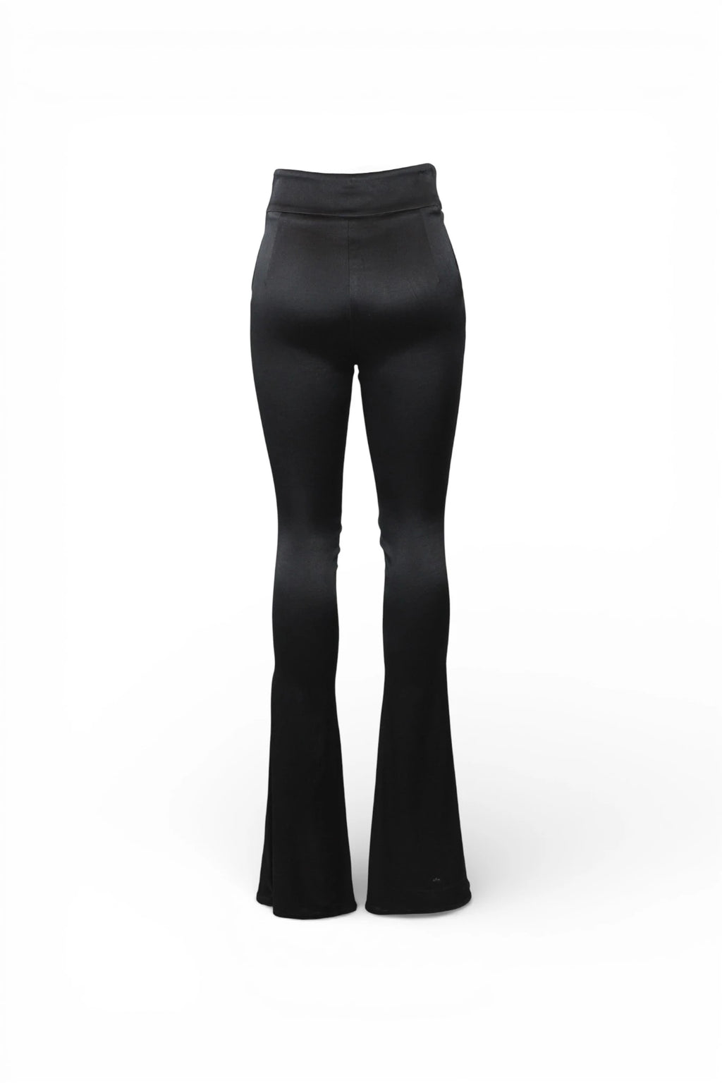 High-Waisted Slim Flared Trousers