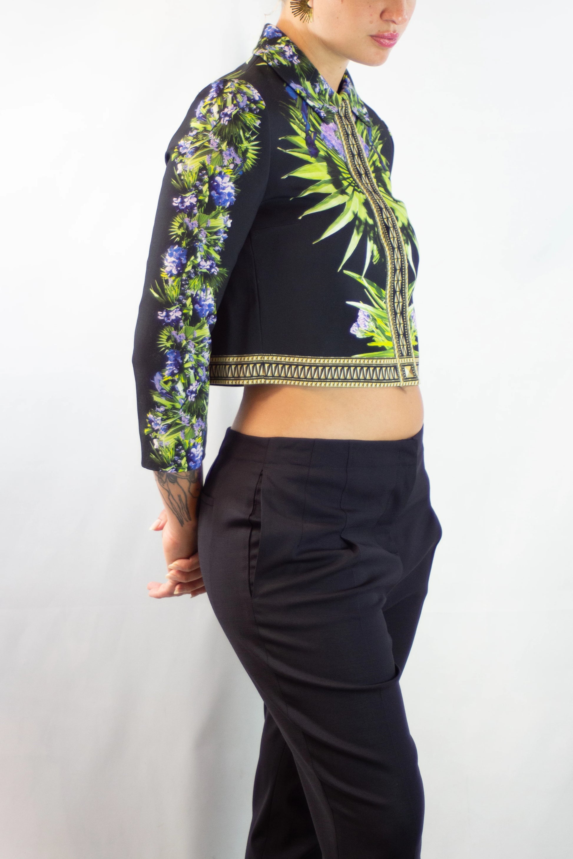 Tropical Print Cropped Jacket Resort 2012