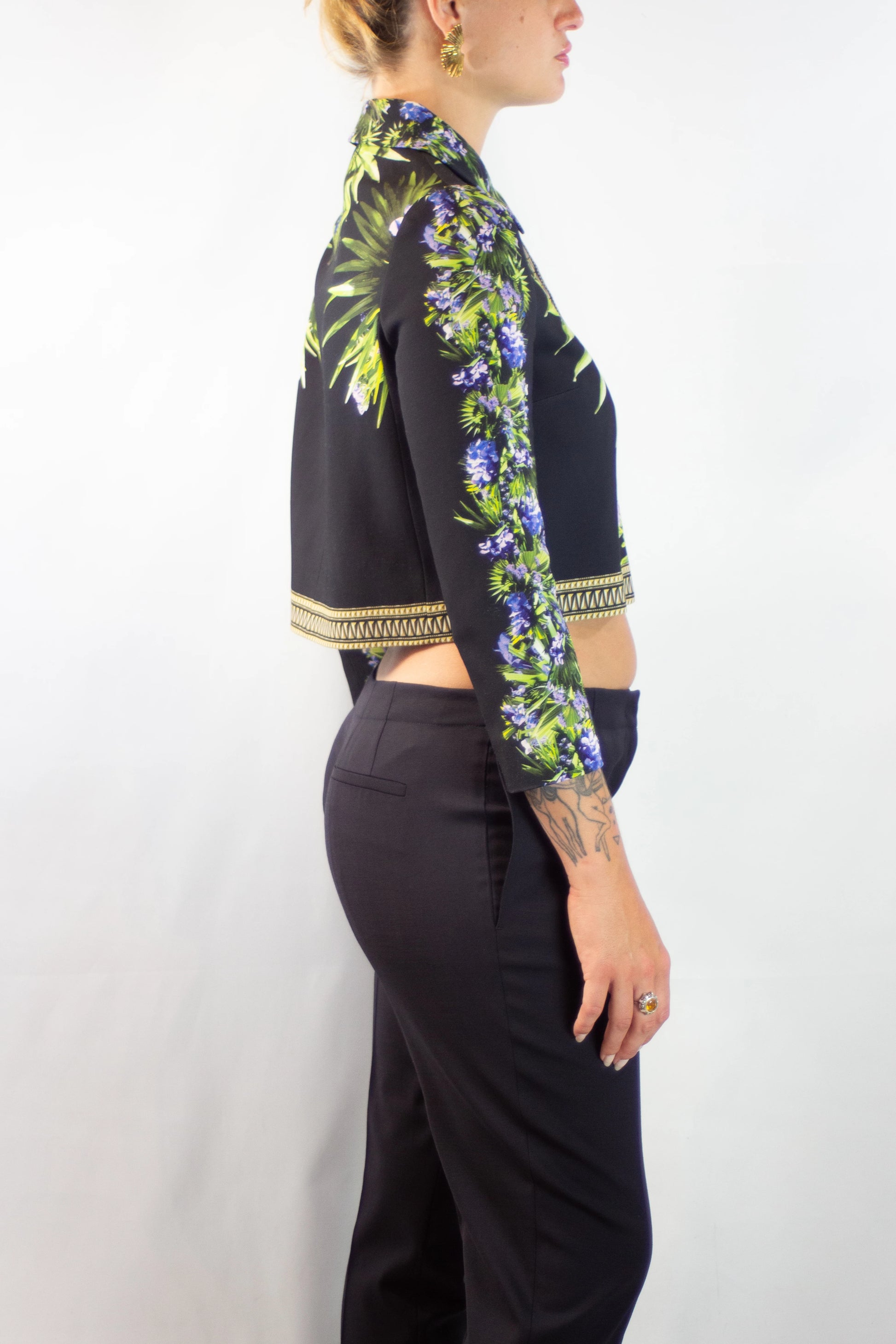 Tropical Print Cropped Jacket Resort 2012