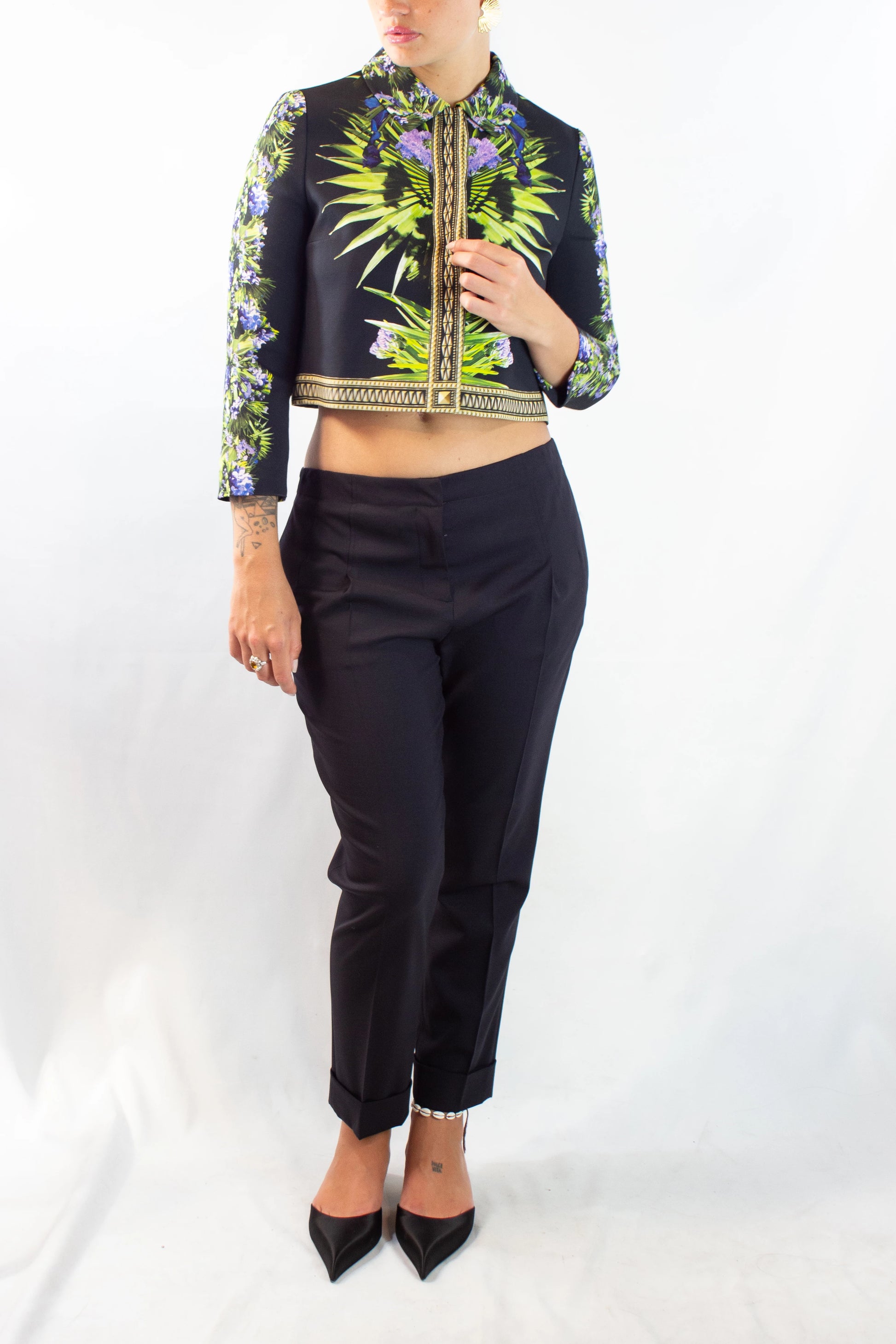 Tropical Print Cropped Jacket Resort 2012