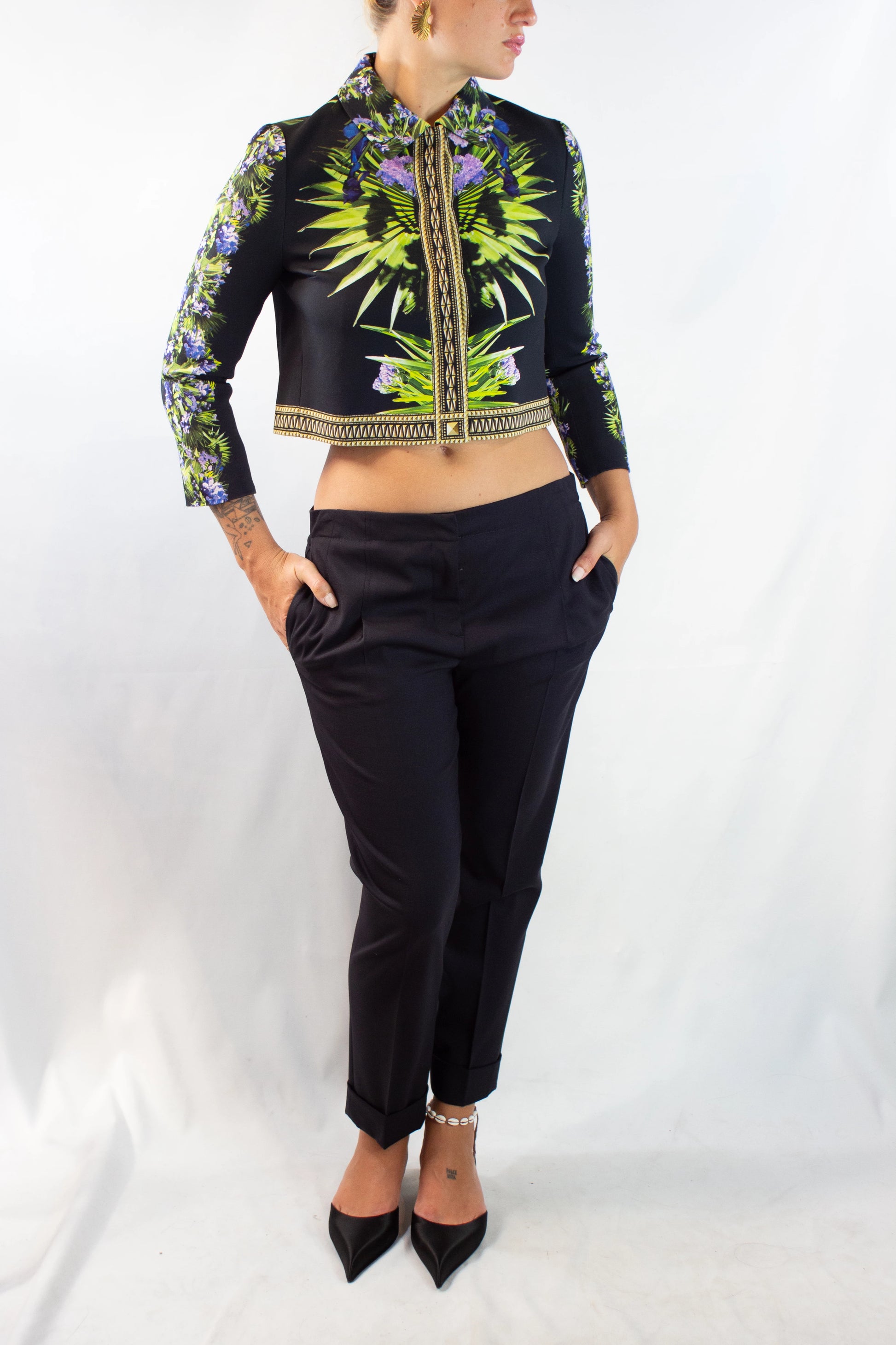 Tropical Print Cropped Jacket Resort 2012