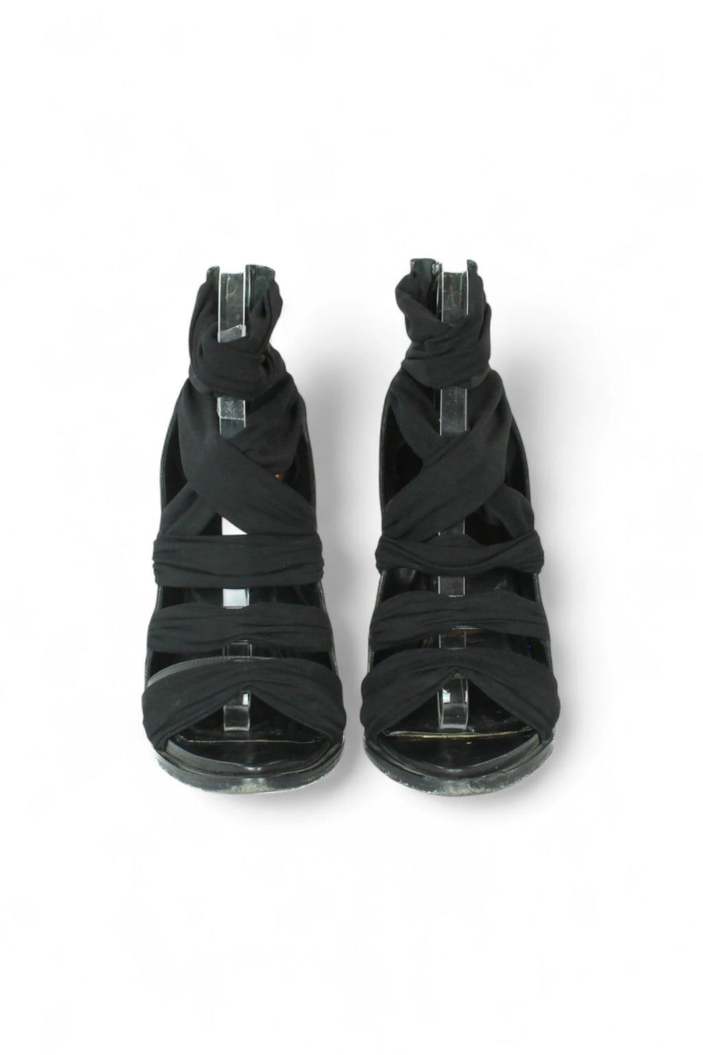 Black Elastic Sandals