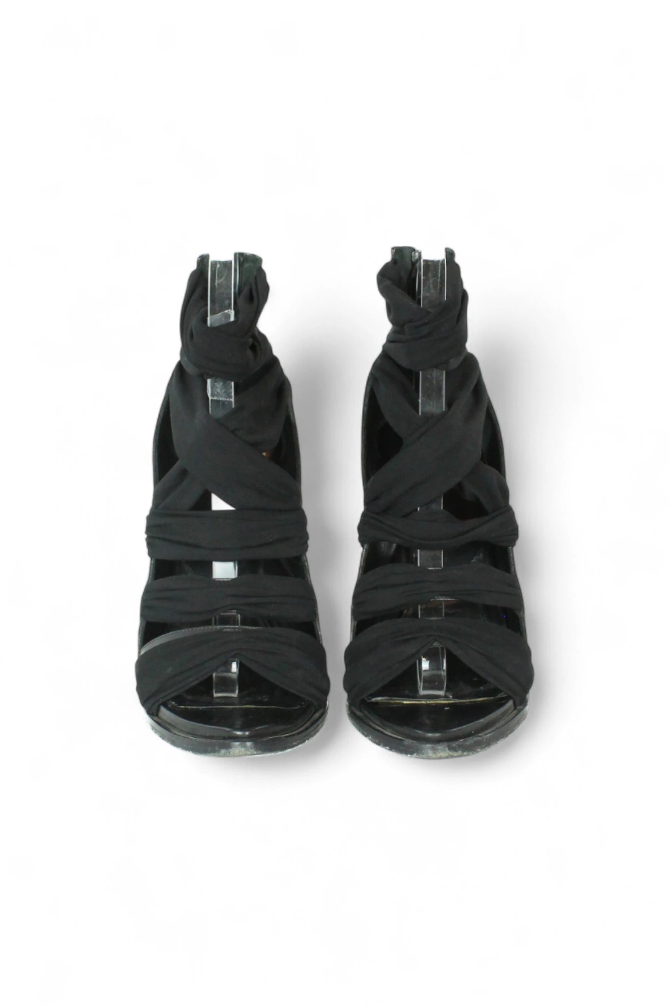 Black Elastic Sandals
