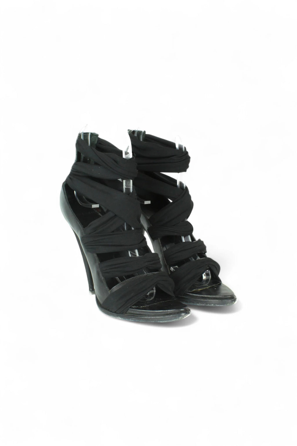 Black Elastic Sandals