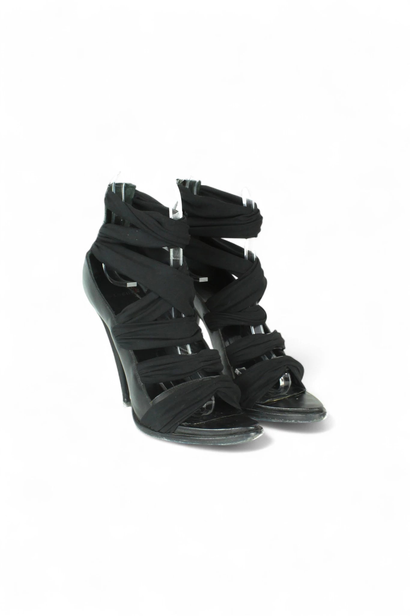 Black Elastic Sandals