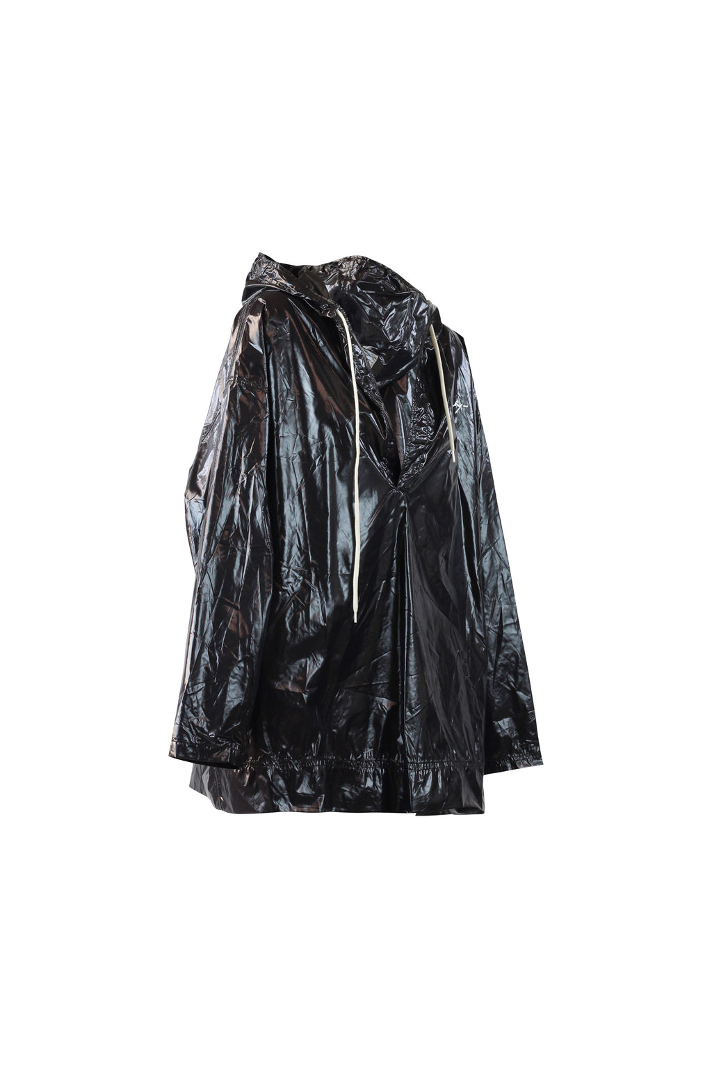 Glossy Hooded Raincoat
