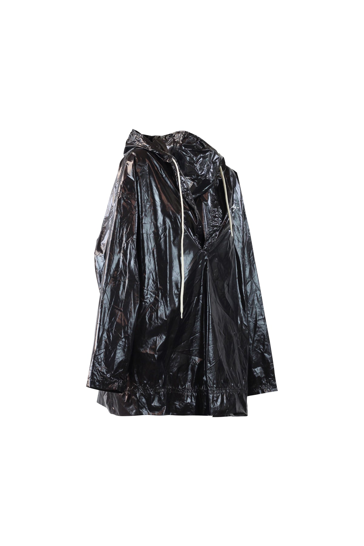 Glossy Hooded Raincoat