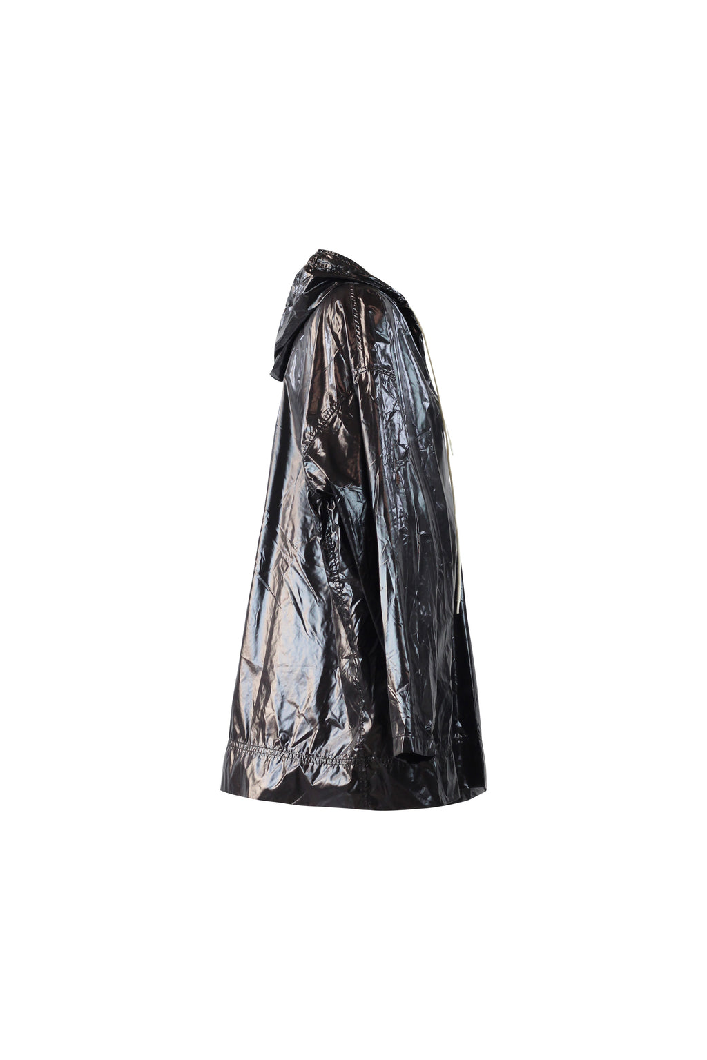Glossy Hooded Raincoat