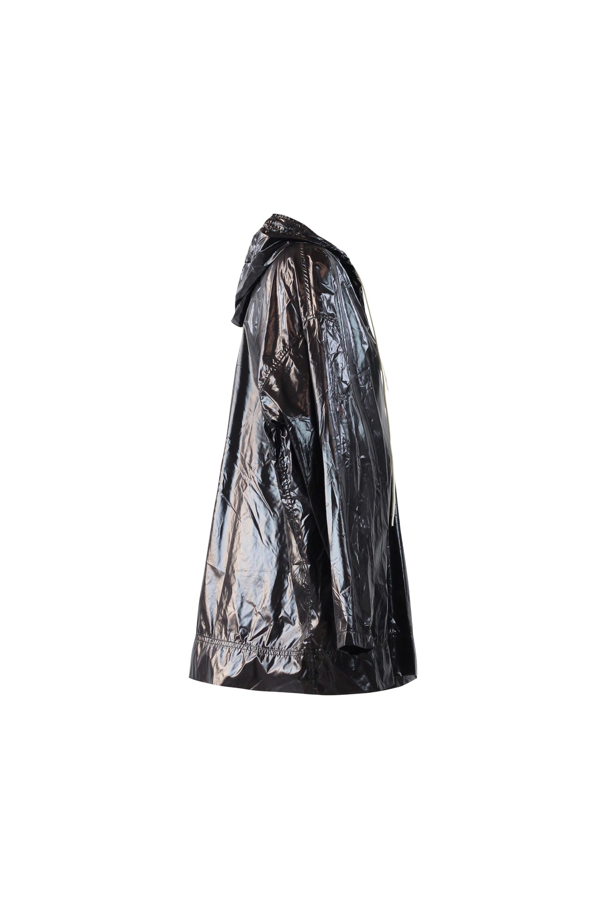 Glossy Hooded Raincoat