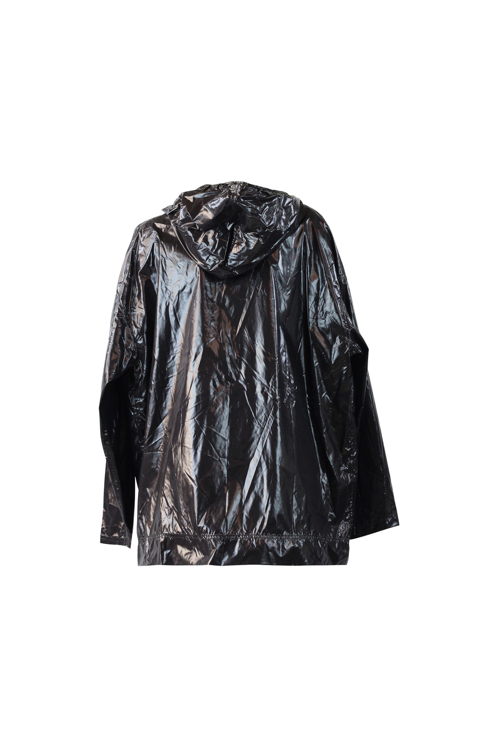 Glossy Hooded Raincoat