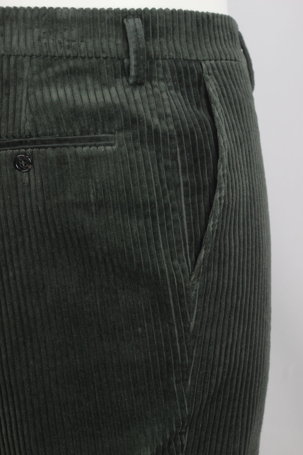 Dark Green Corduroy Trousers