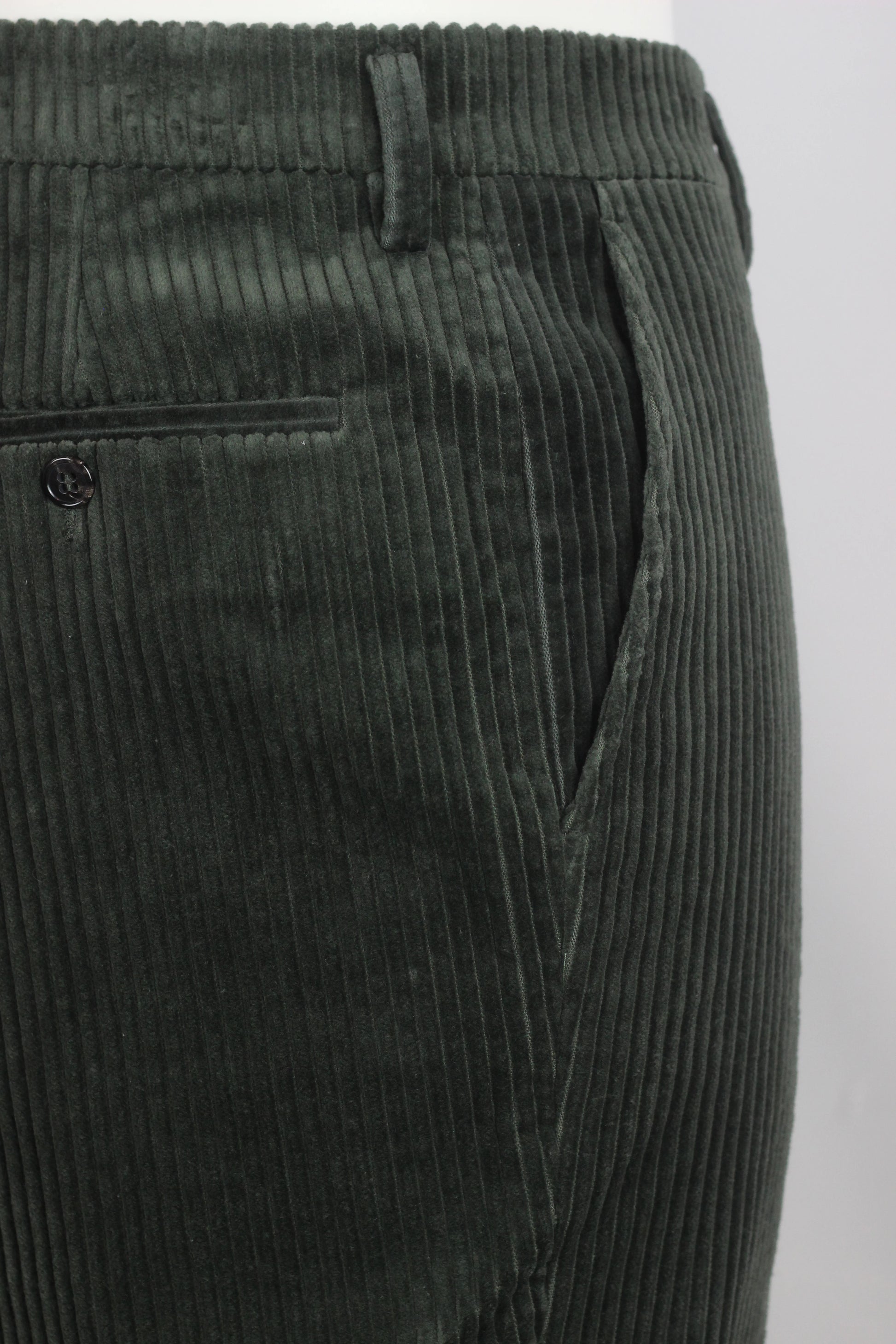 Dark Green Corduroy Trousers