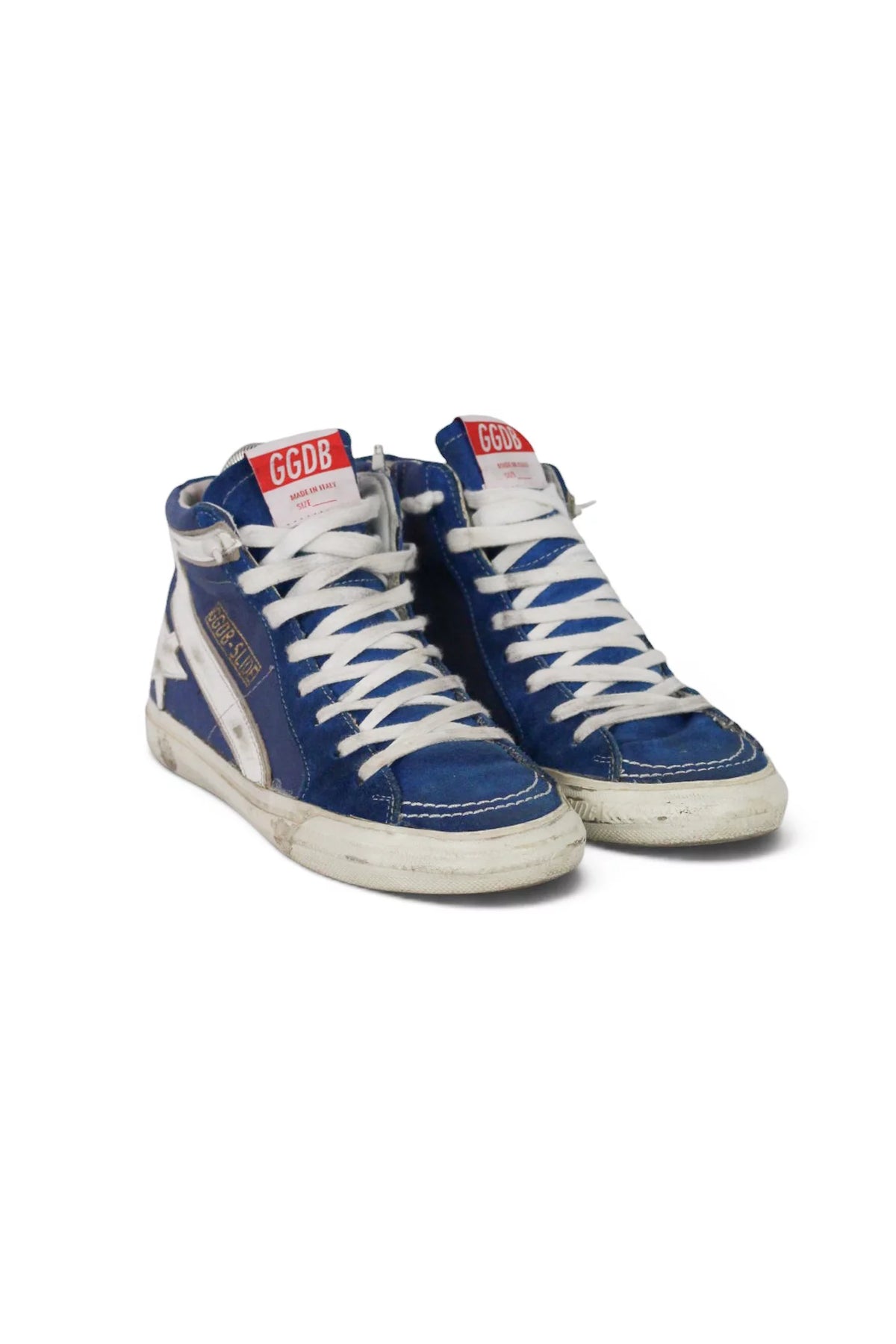 Sneaker Blue Suede High-Top