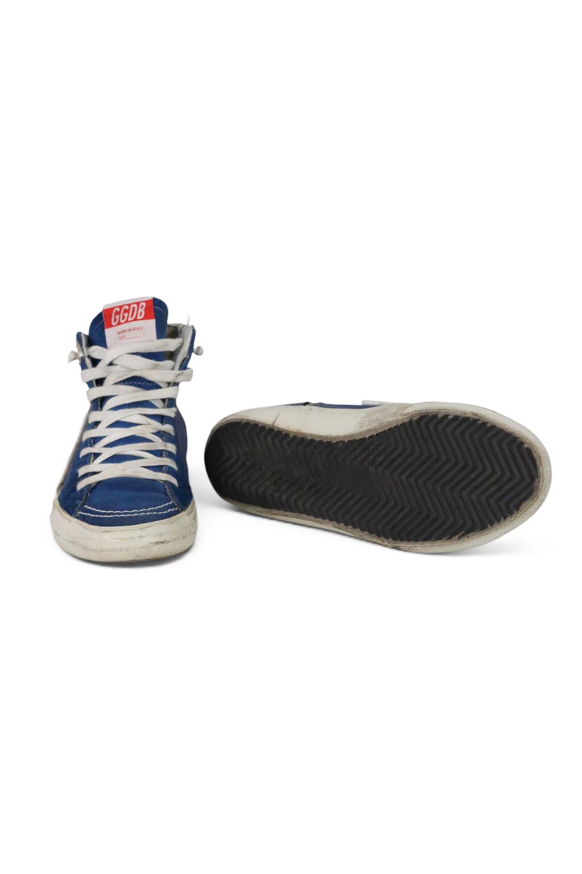 Sneaker Blue Suede High-Top