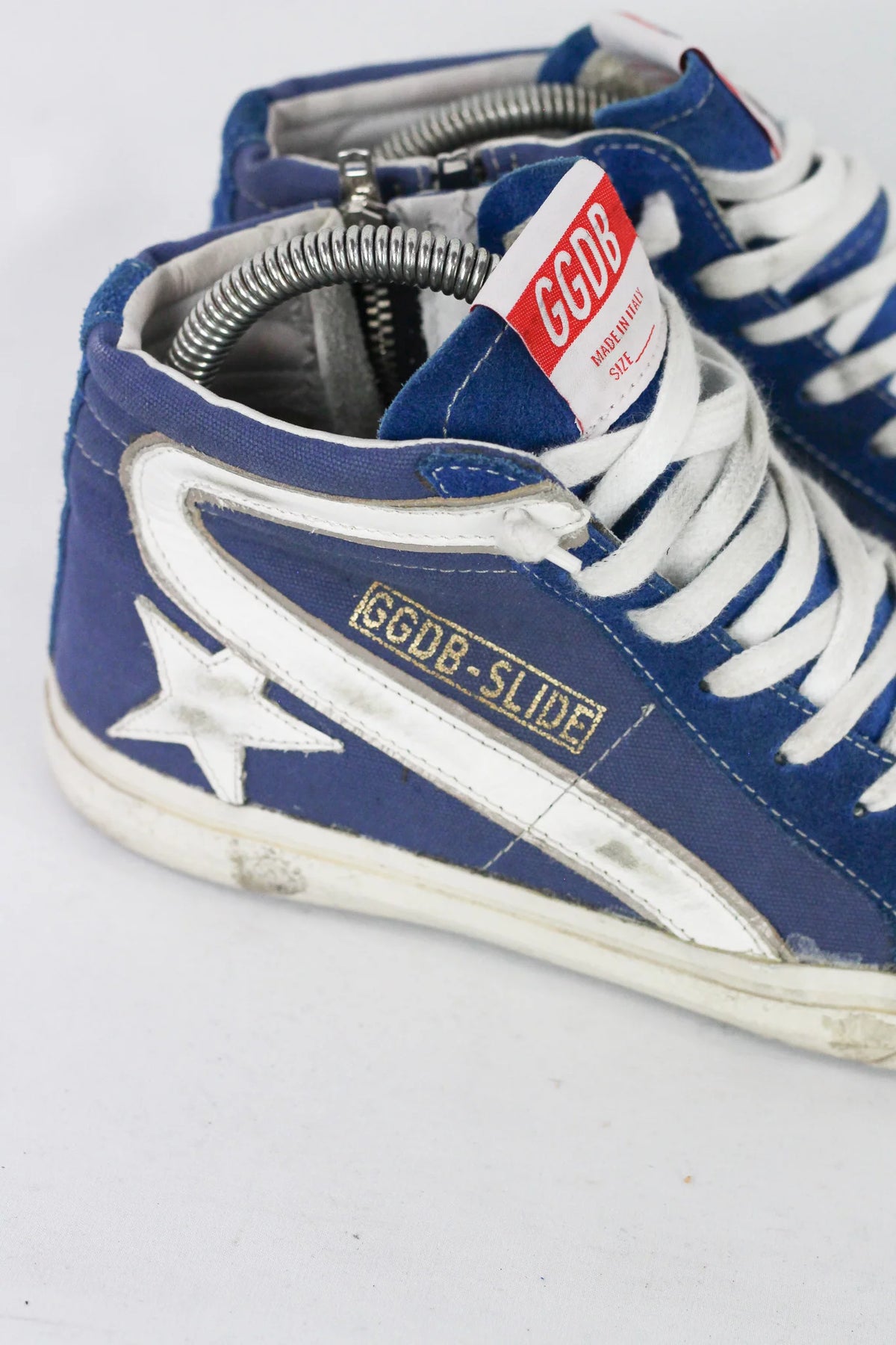 Sneaker Blue Suede High-Top
