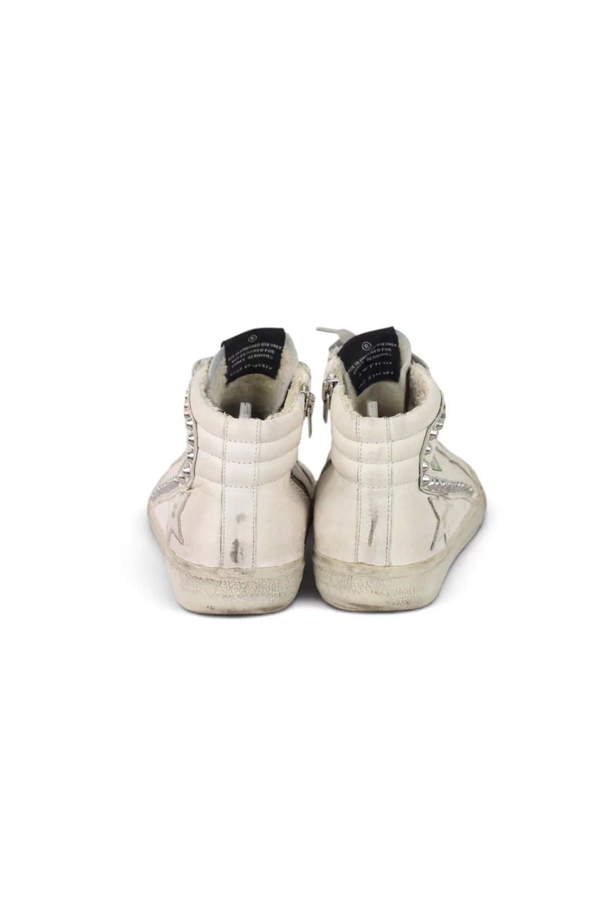 Studded Hi-Top Leather Sneaker