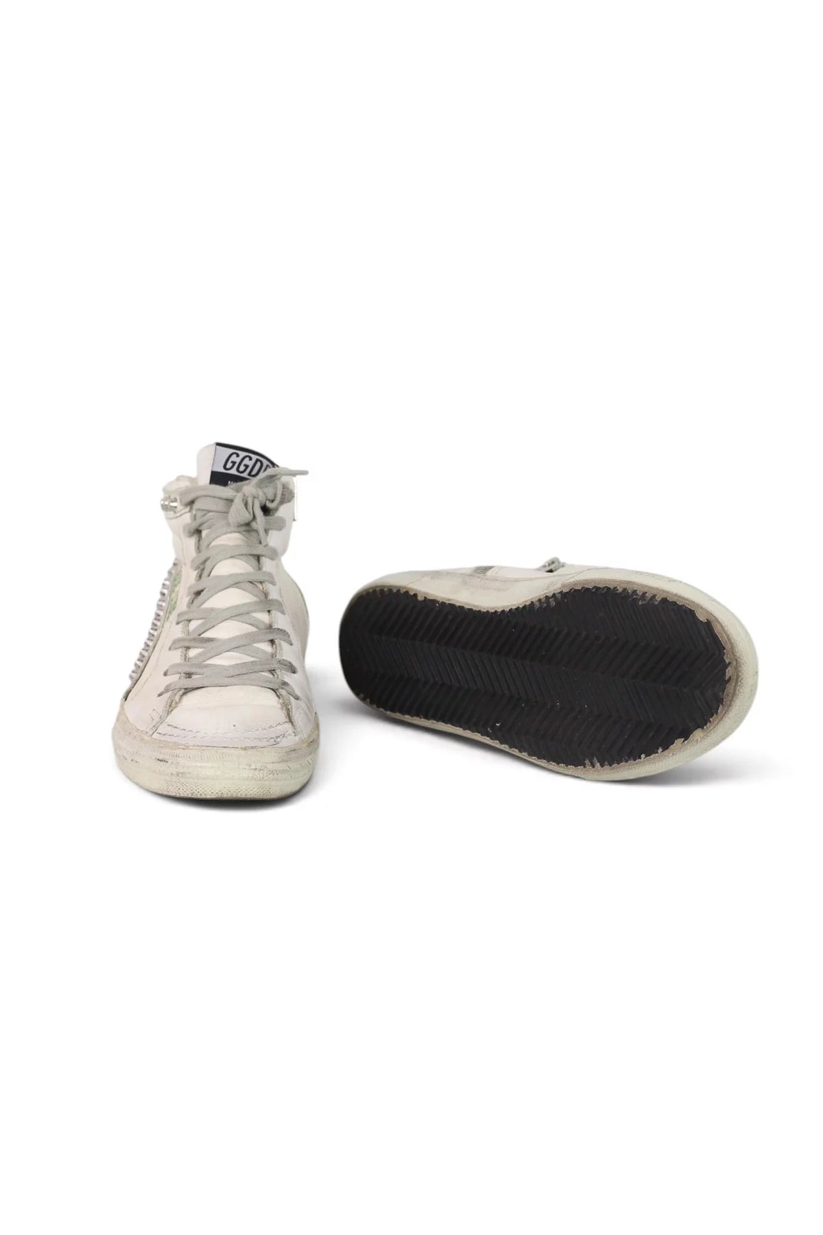 Studded Hi-Top Leather Sneaker