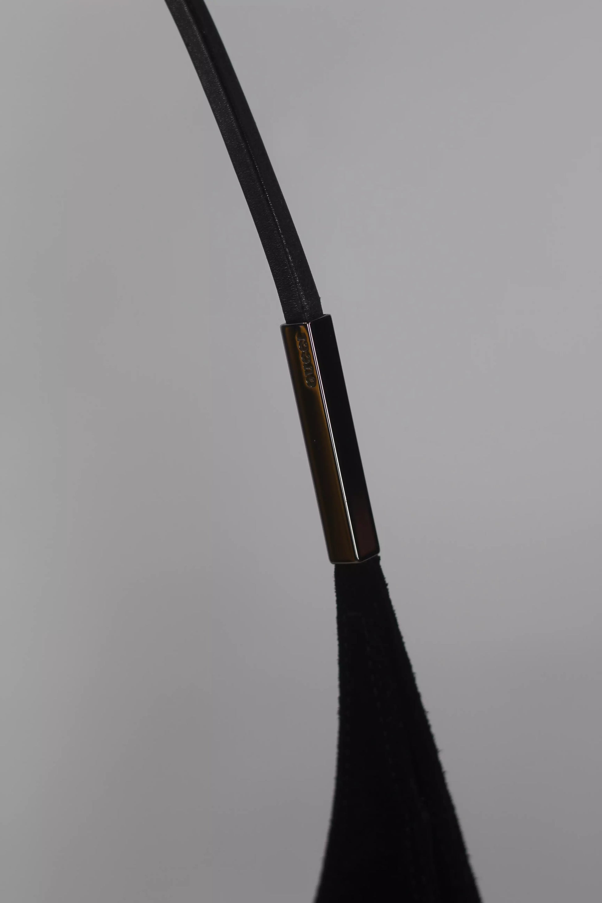Black Suede Shoulder Hobo Bag