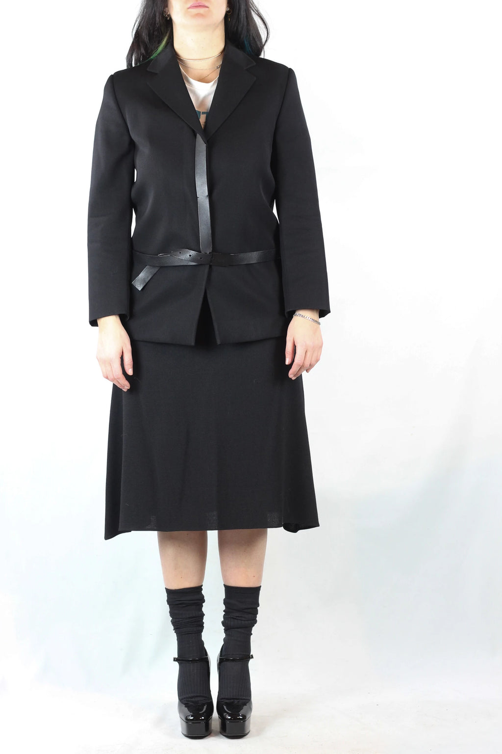 Black Straight-Fit Blazer